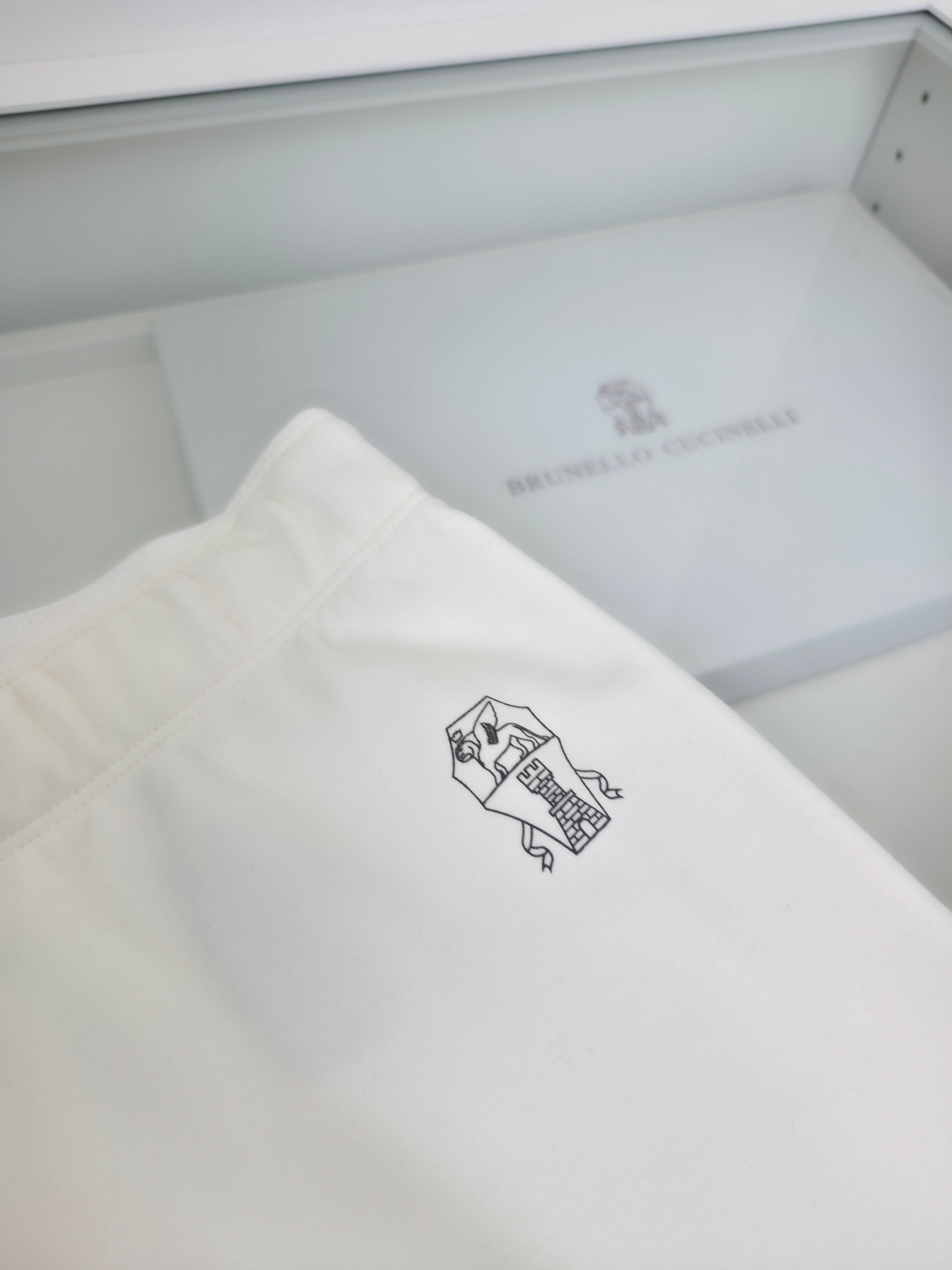 White Jersey and Pant Suit