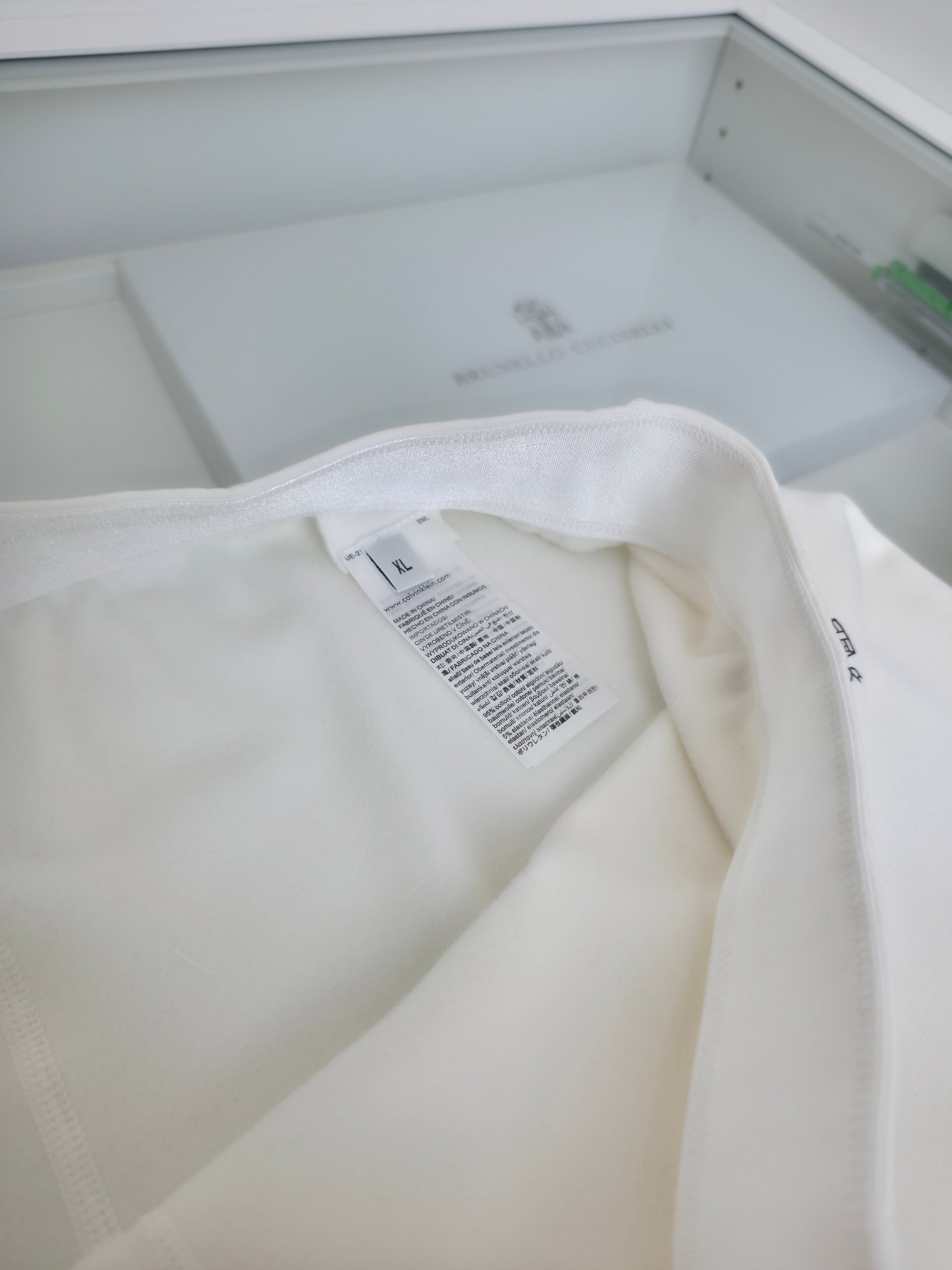 White Jersey and Pant Suit