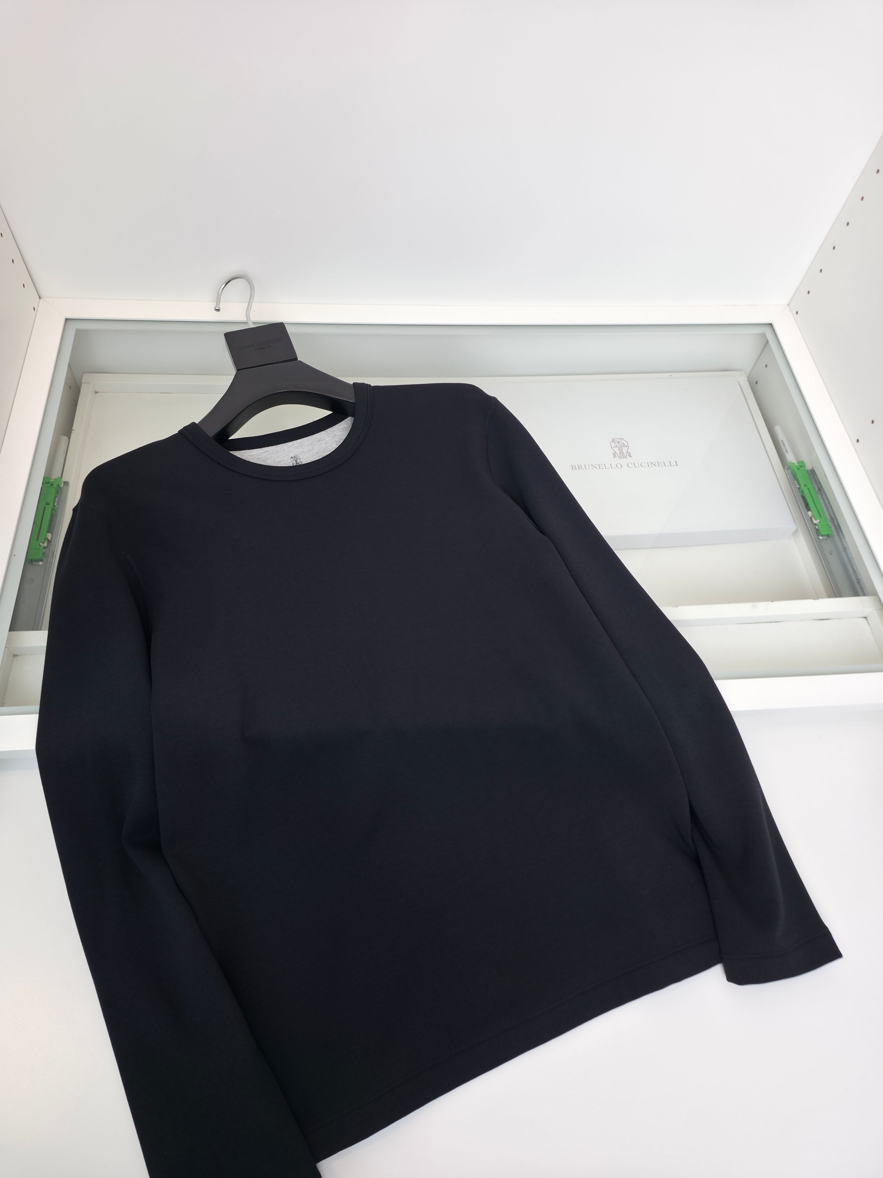 Black Jersey and Pant Suit