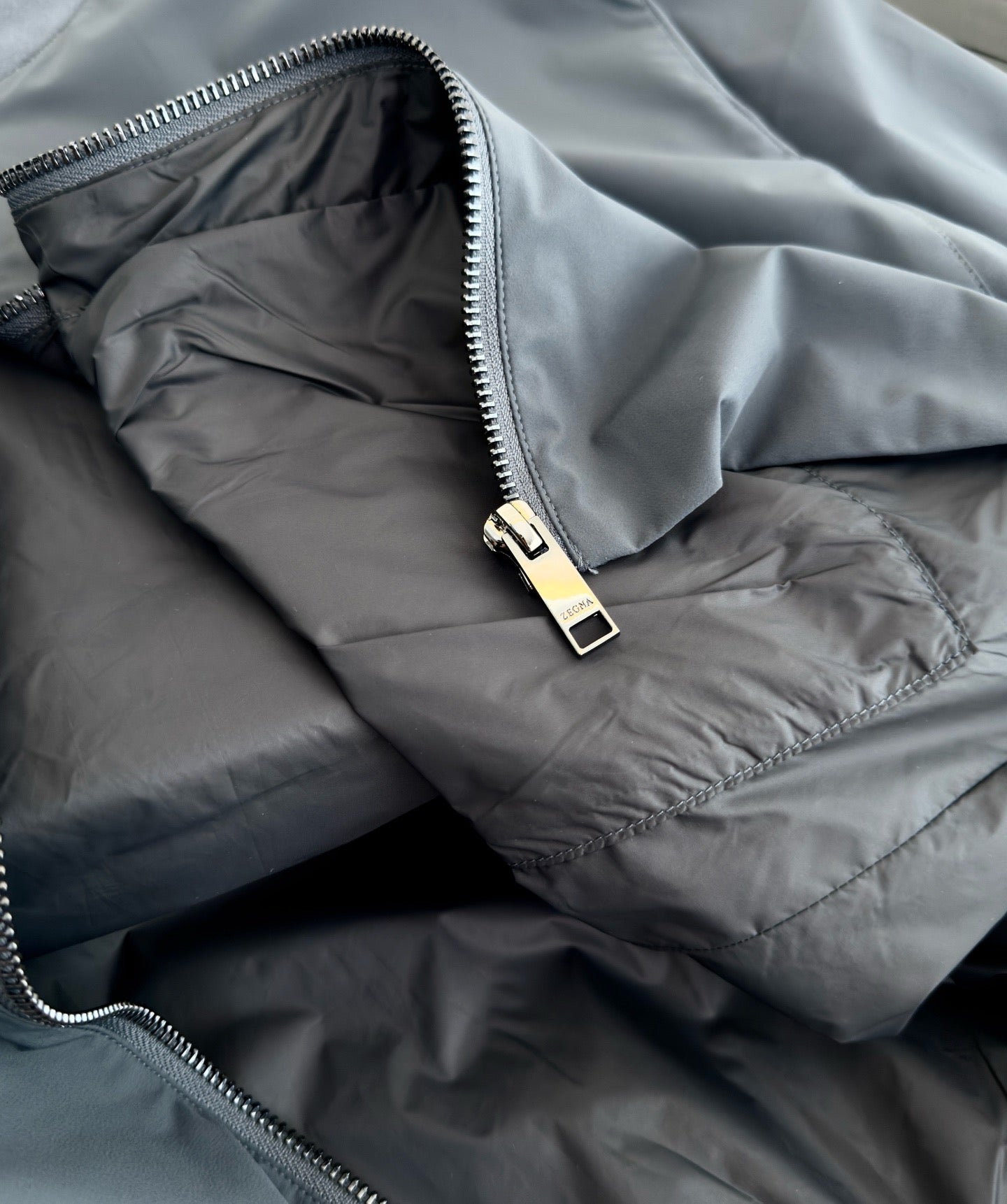 Dark Blue and Grey Jacket