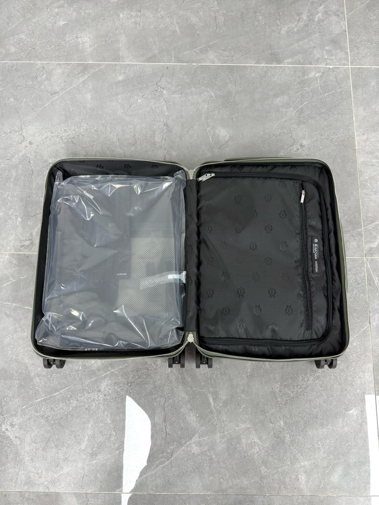 Black and Green Suitcase