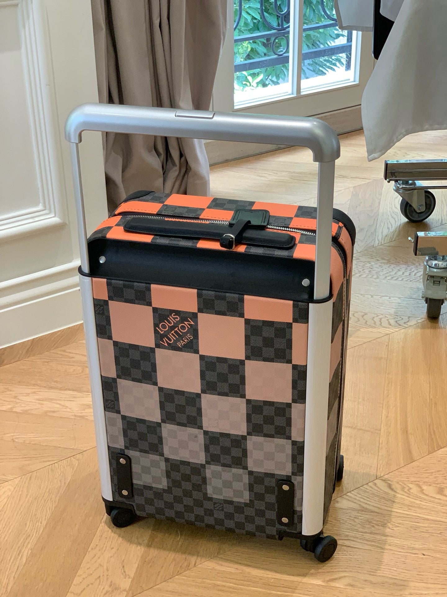 Orange and Blue Suitcase