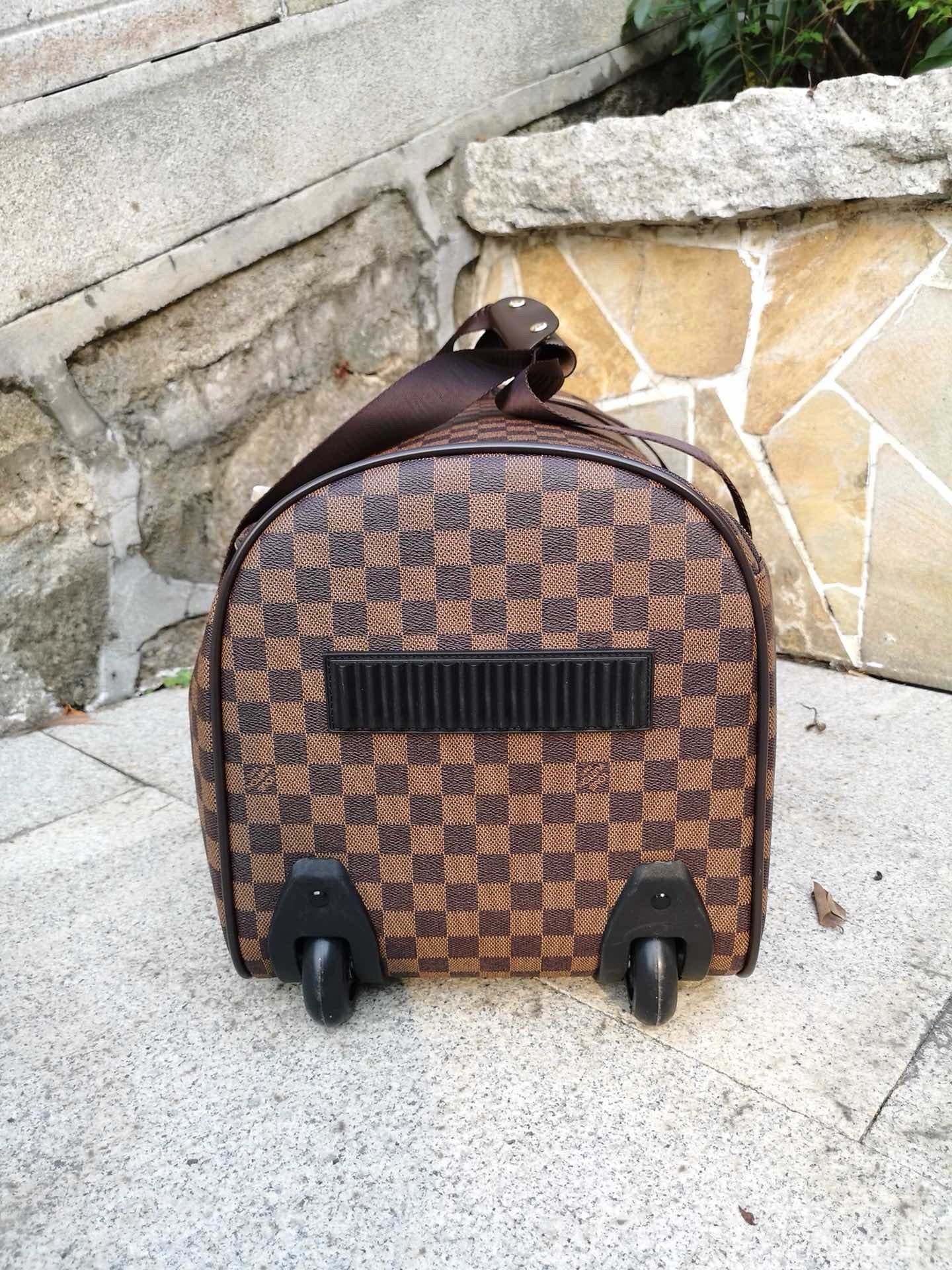 Brown and Grey Suitcase