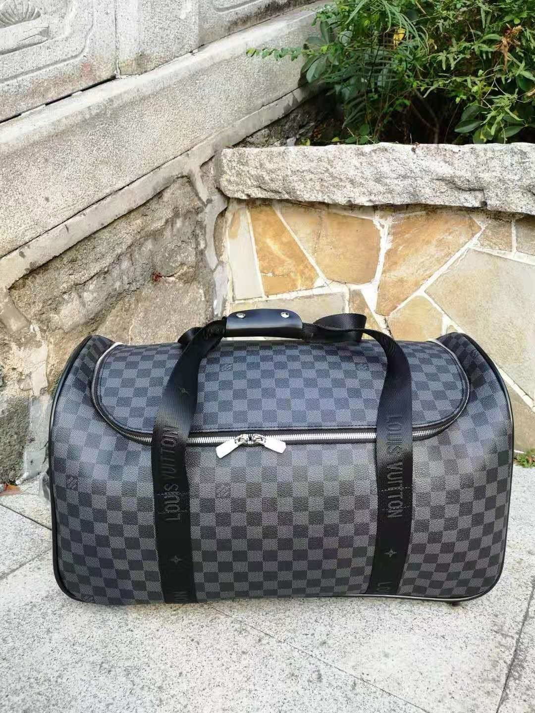 Brown and Grey Suitcase