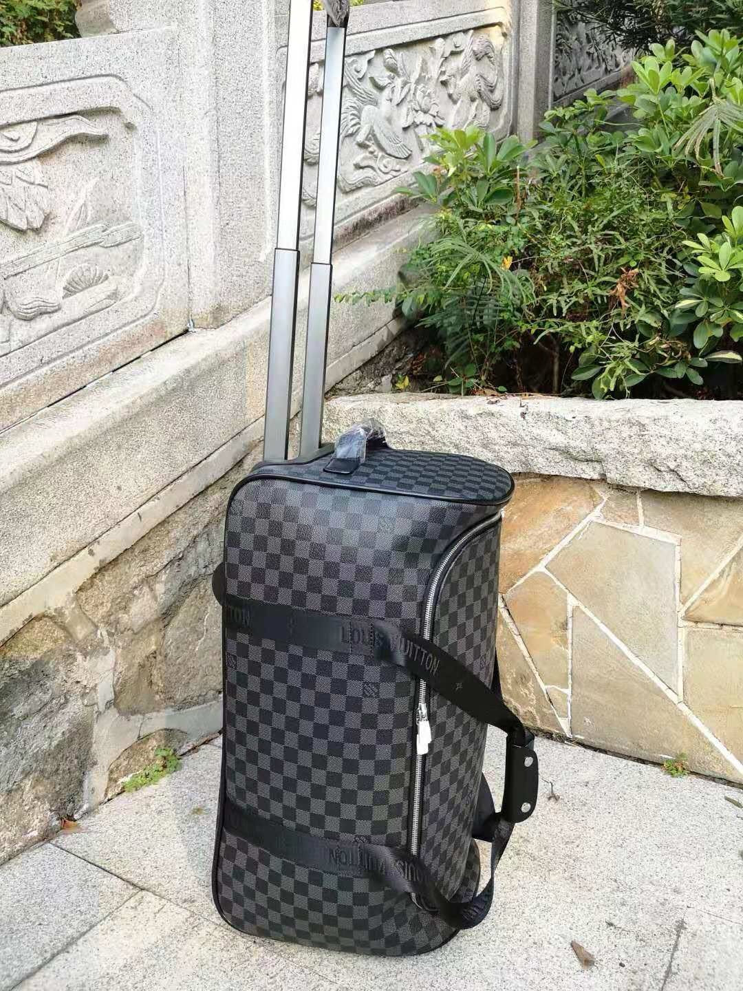 Brown and Grey Suitcase