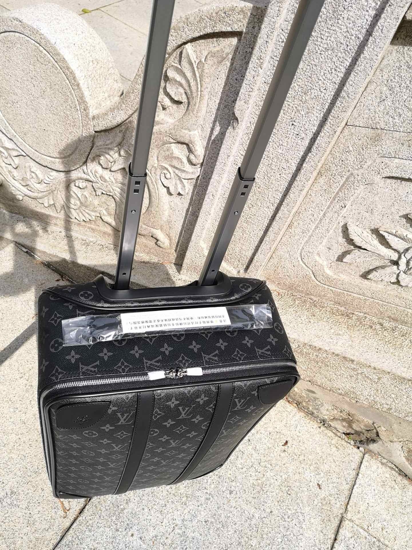 Brown and Grey Suitcase