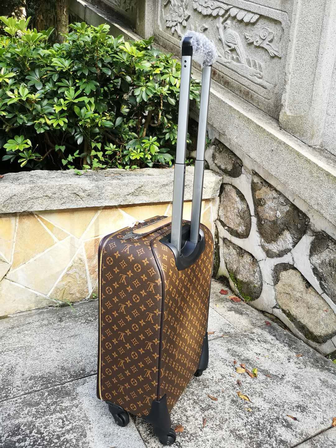 Brown and Grey Suitcase