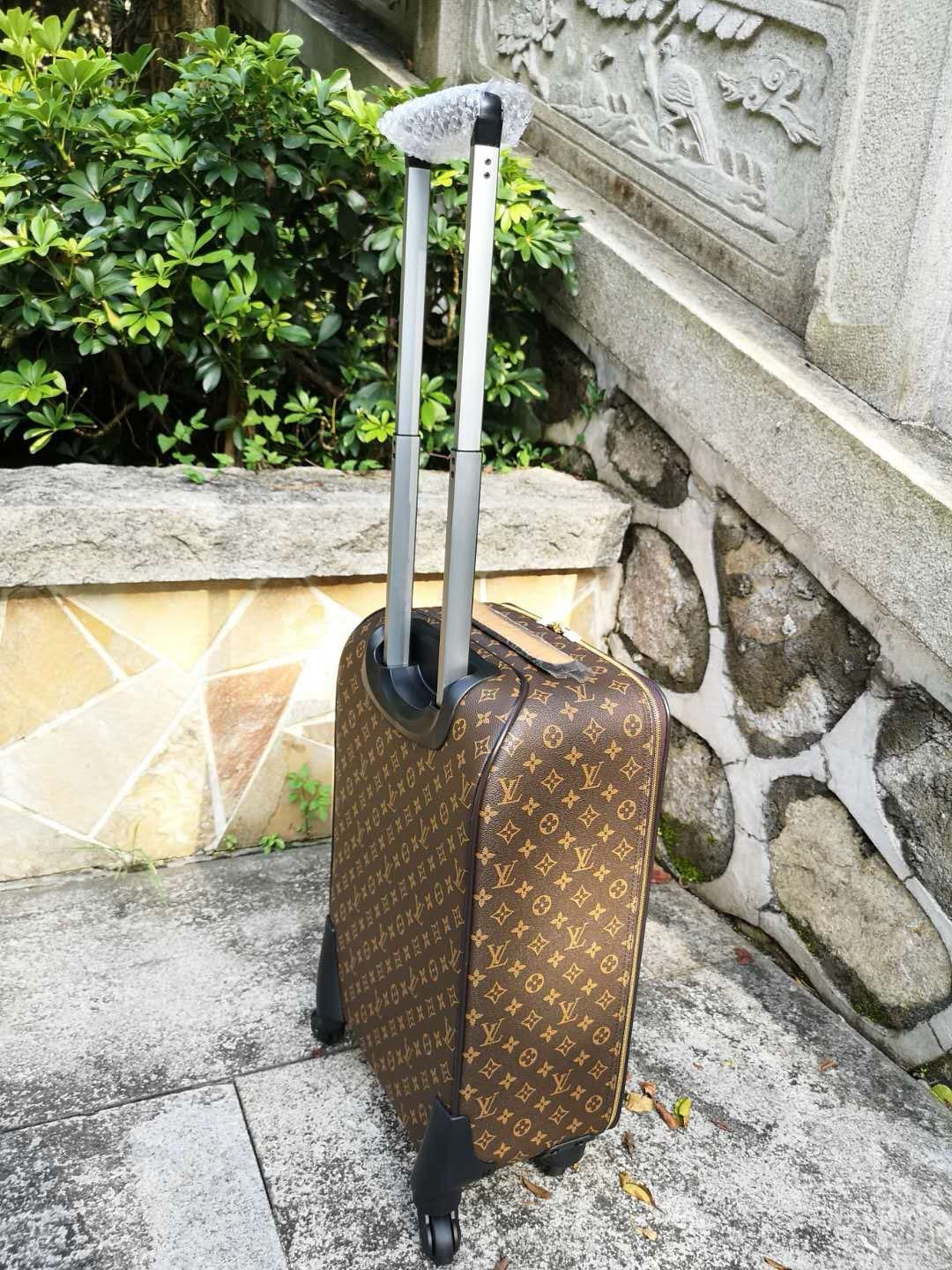 Brown and Grey Suitcase