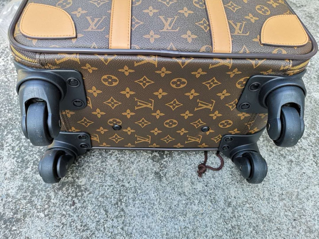 Brown and Grey Suitcase
