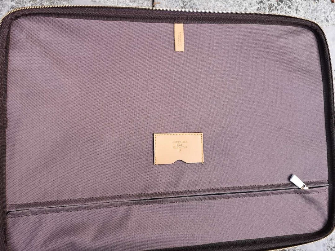 Brown and Grey Suitcase