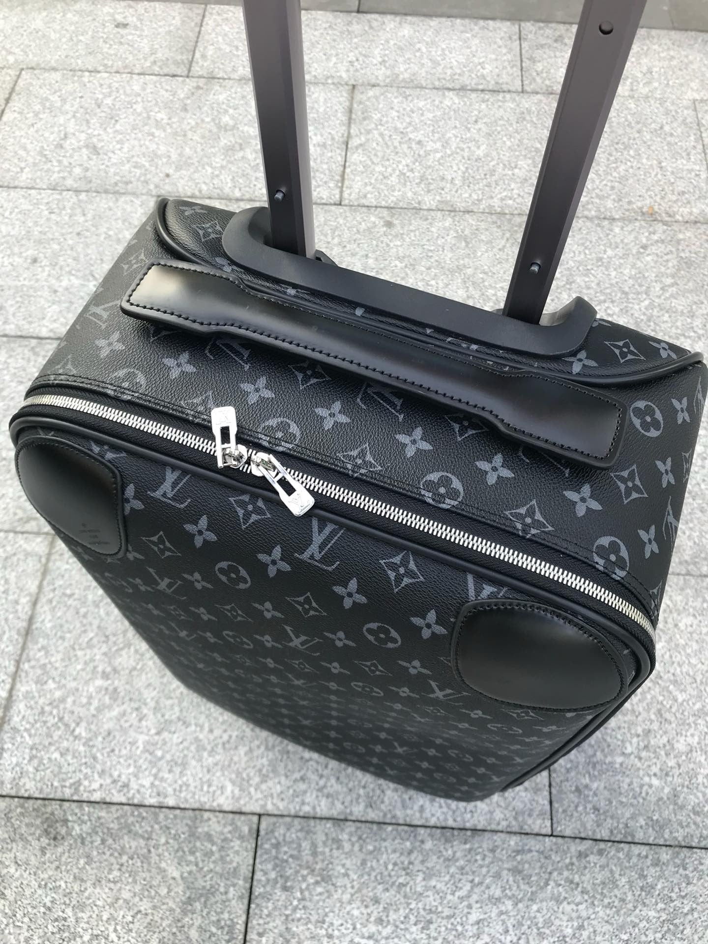 Brown and Grey Suitcase