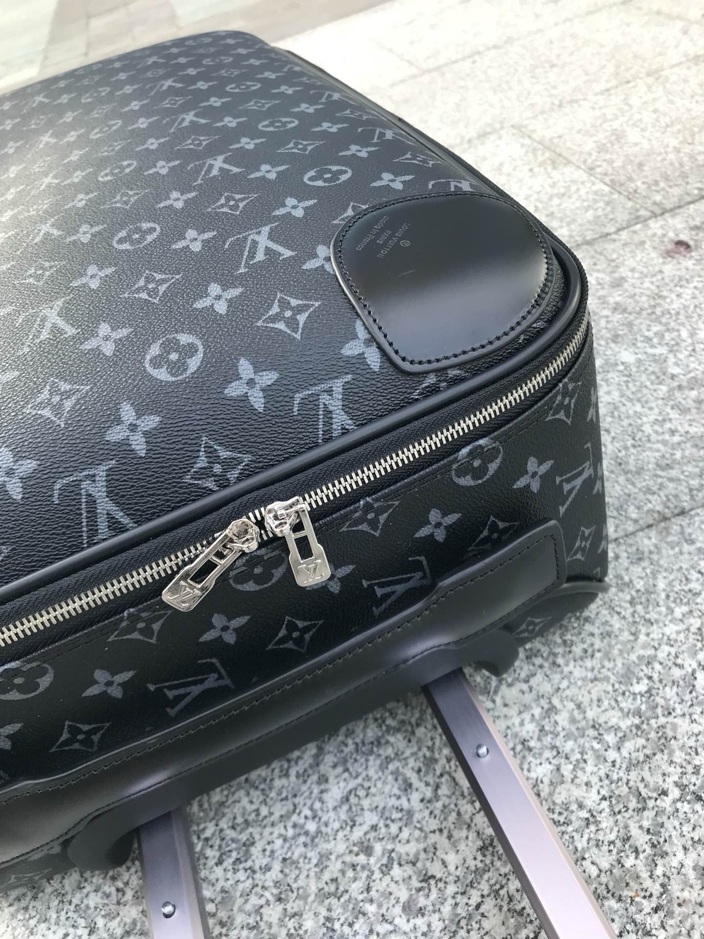 Brown and Grey Suitcase