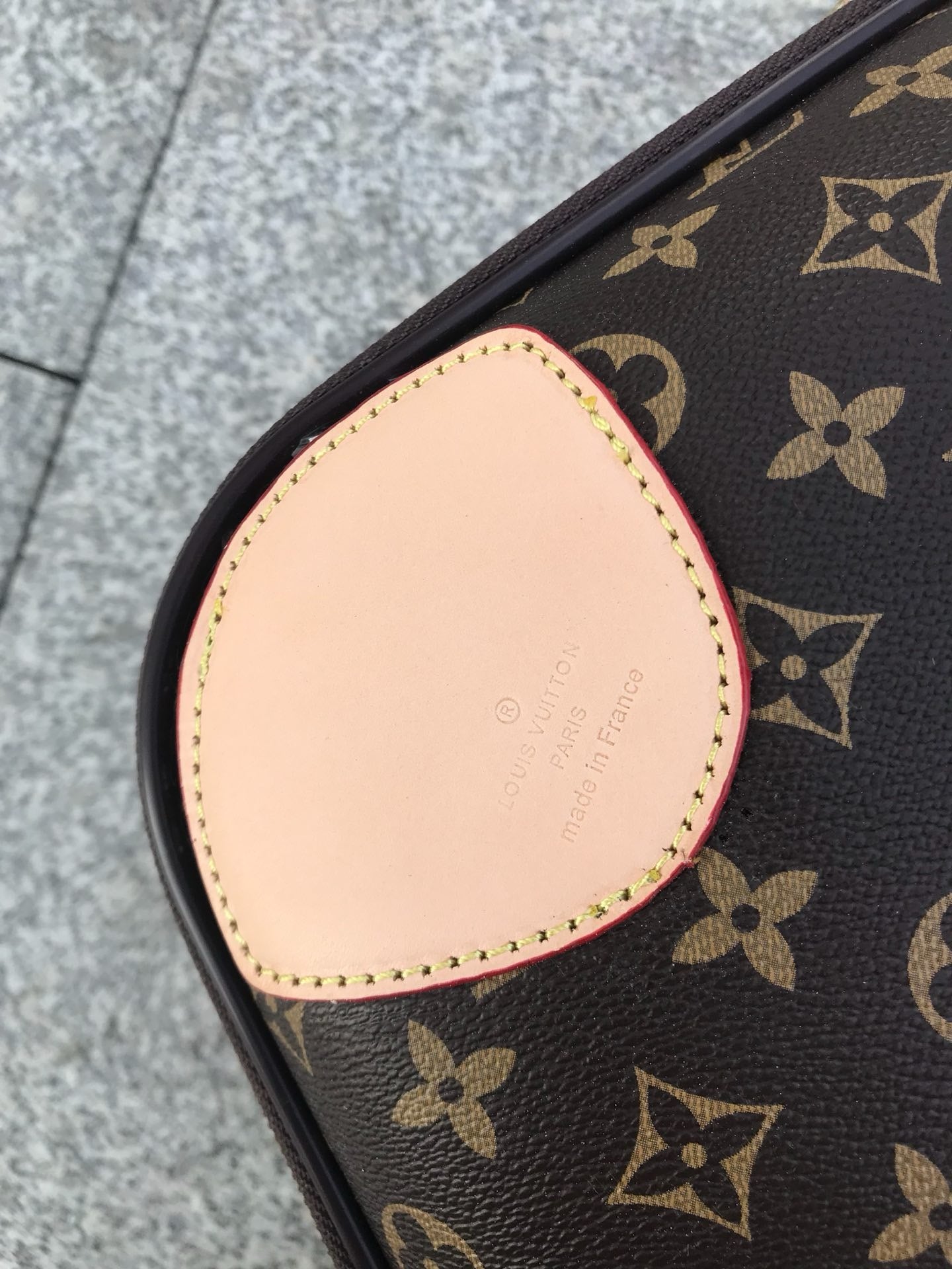 Brown and Grey Suitcase