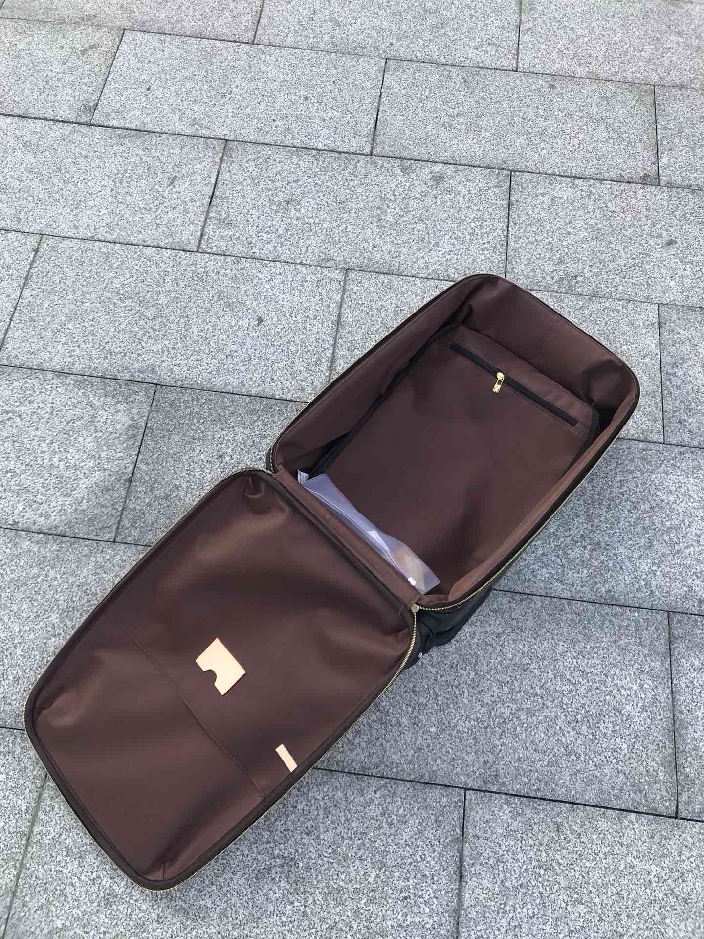 Brown and Grey Suitcase