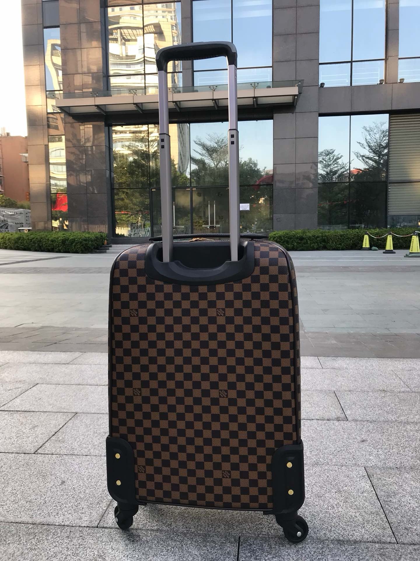Brown and Grey Suitcase