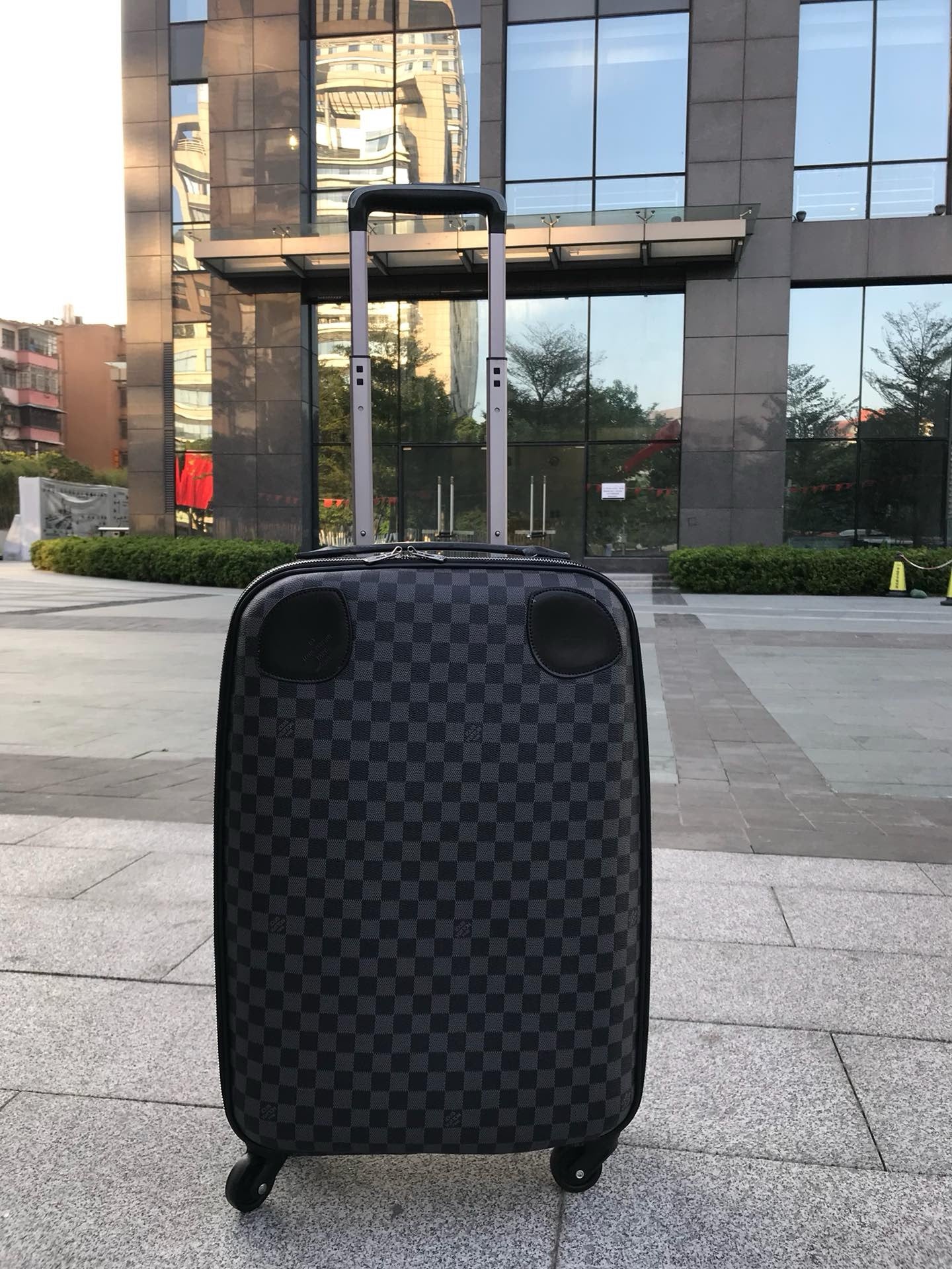 Brown and Grey Suitcase