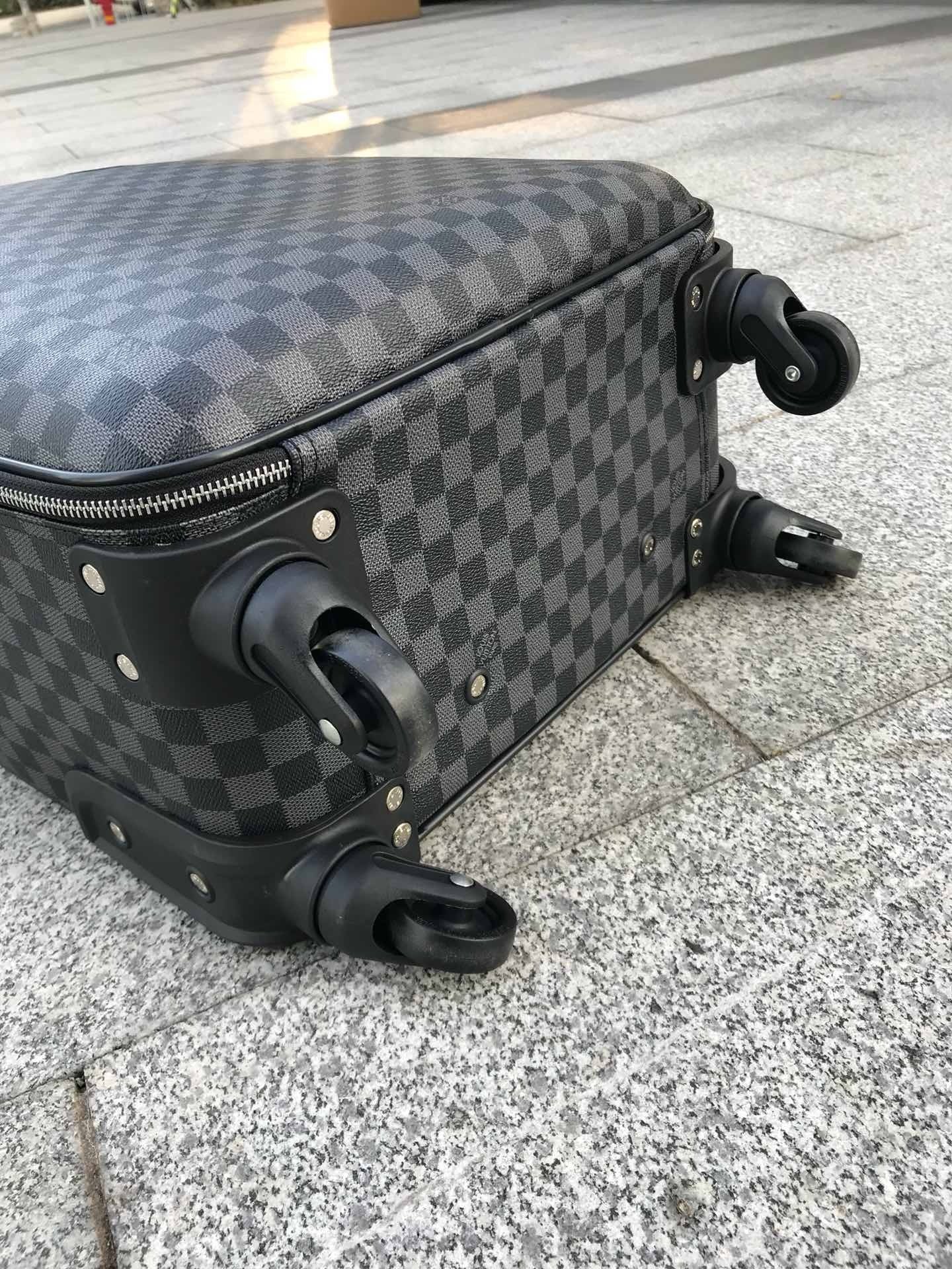 Brown and Grey Suitcase