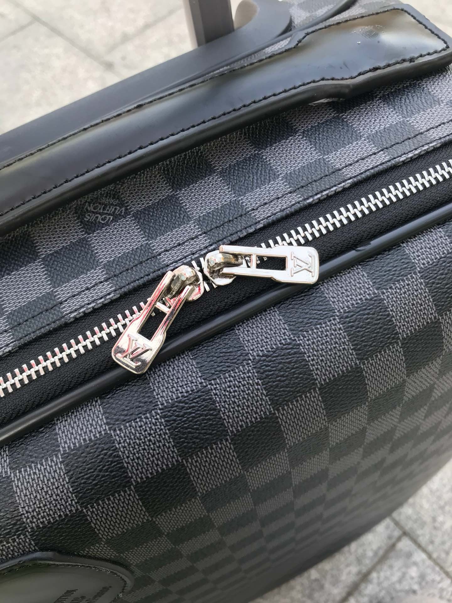 Brown and Grey Suitcase