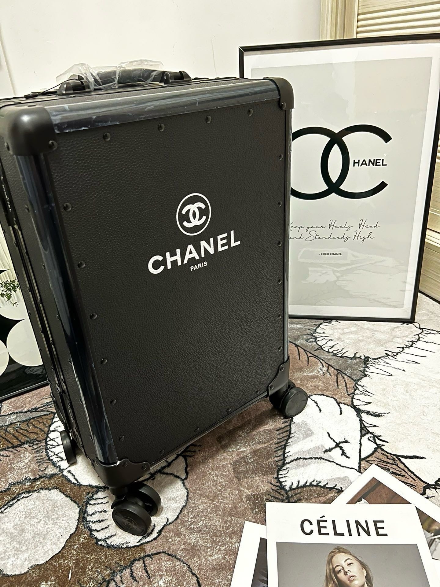 Black and Pink Suitcase