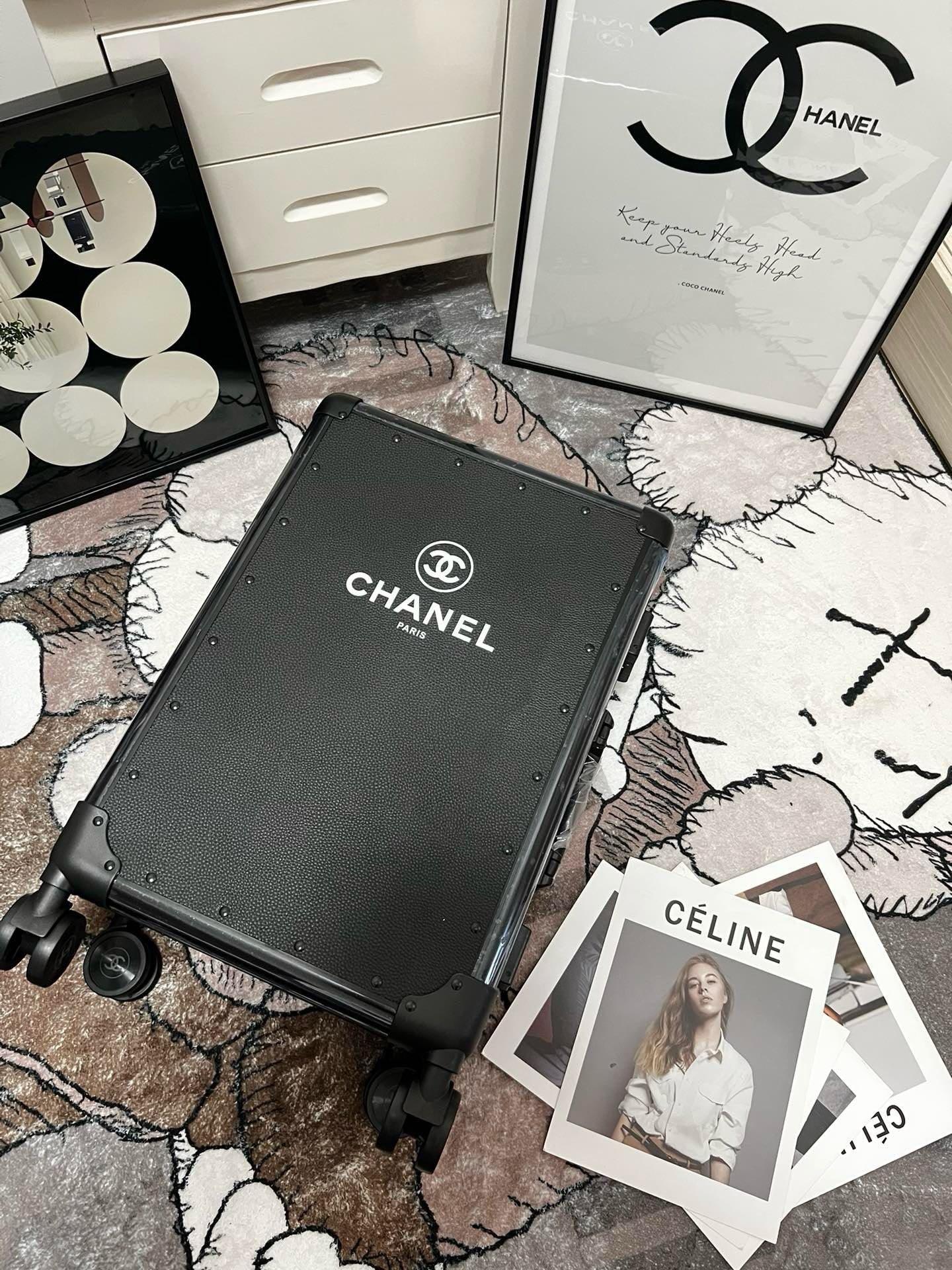 Black and Pink Suitcase