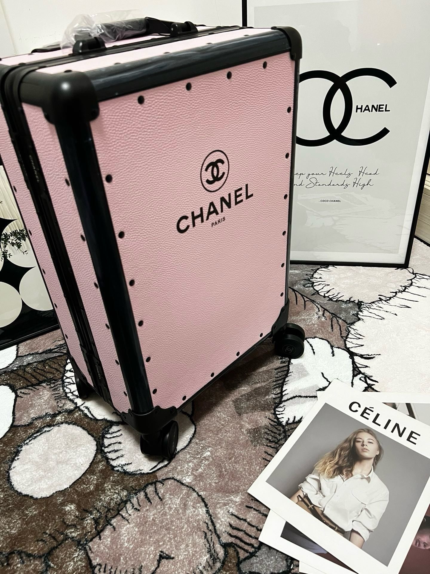 Black and Pink Suitcase