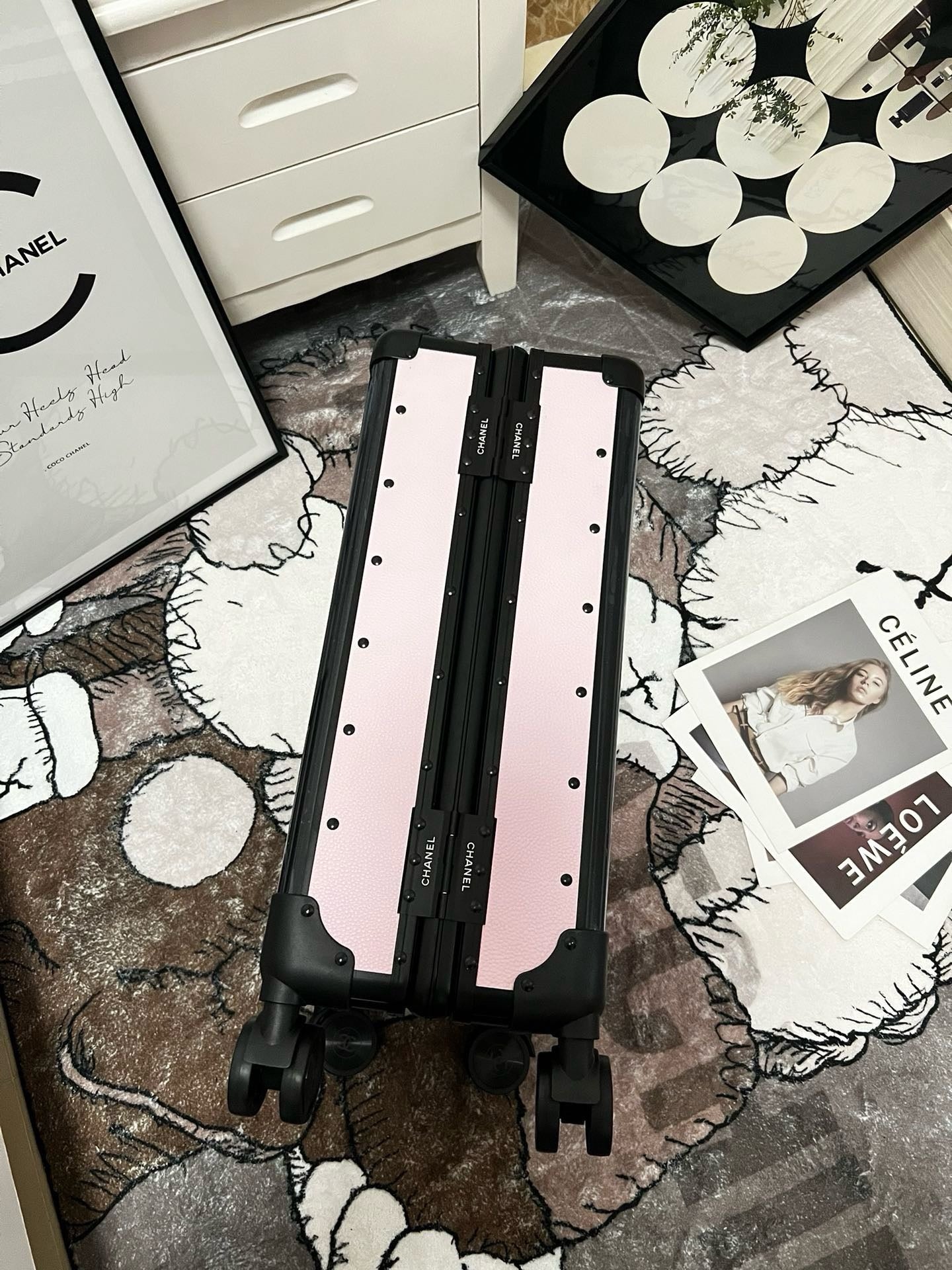 Black and Pink Suitcase