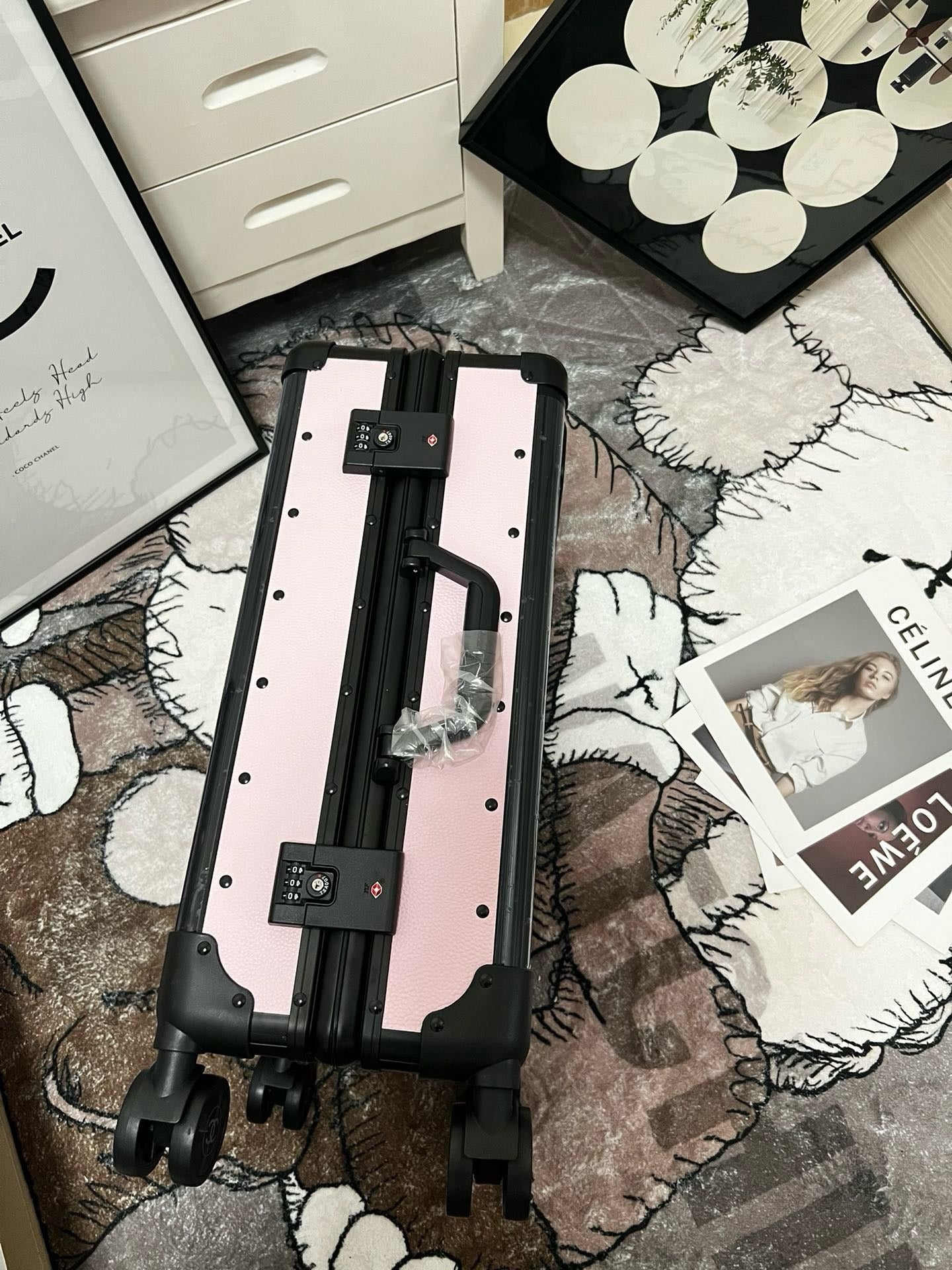 Black and Pink Suitcase