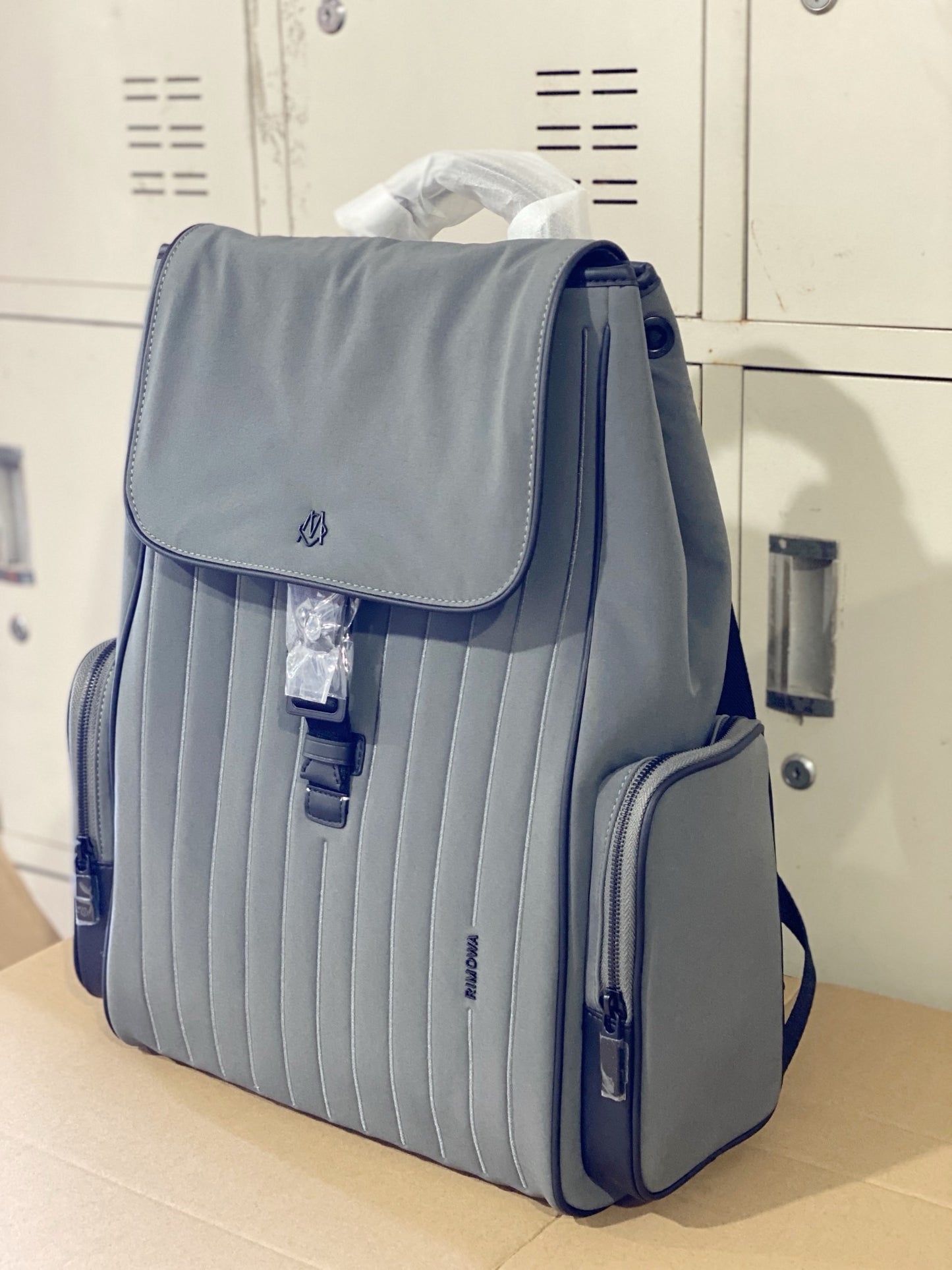 Grey Blue Backpack