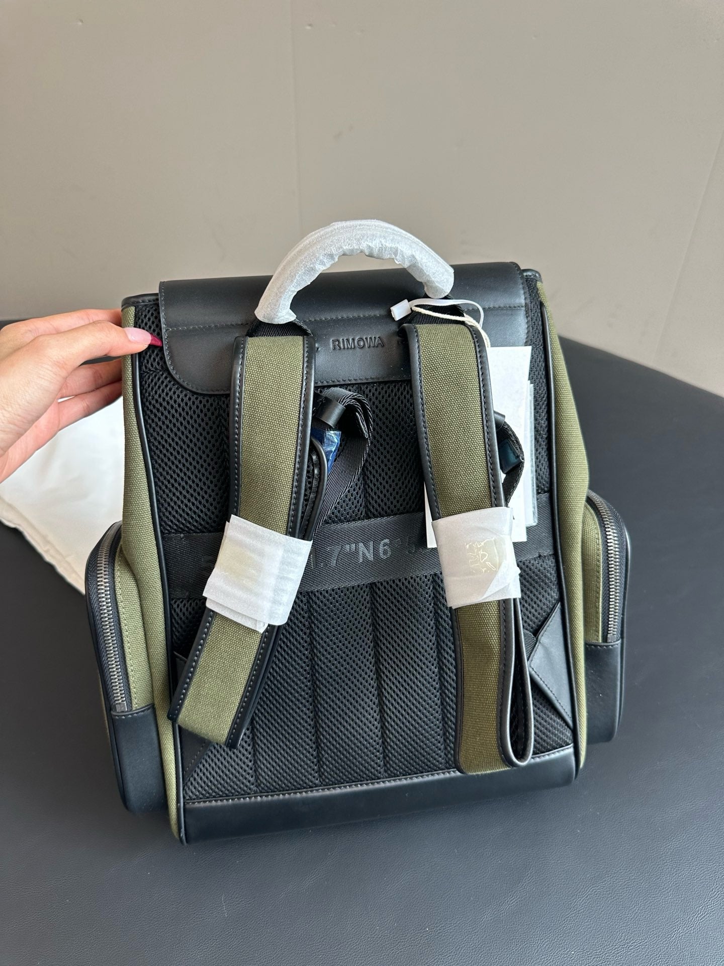 Green and Blue Backpack