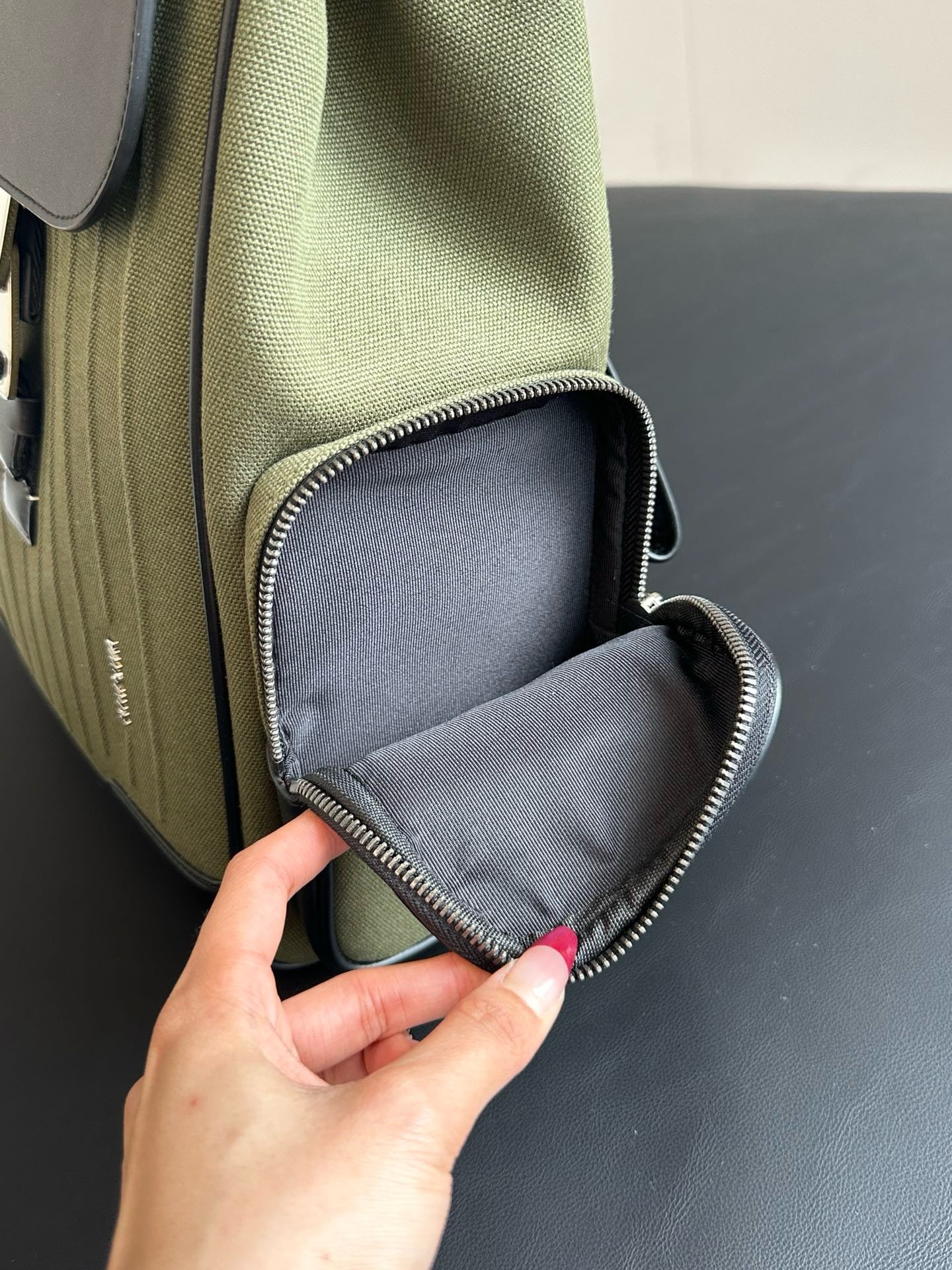 Green and Blue Backpack