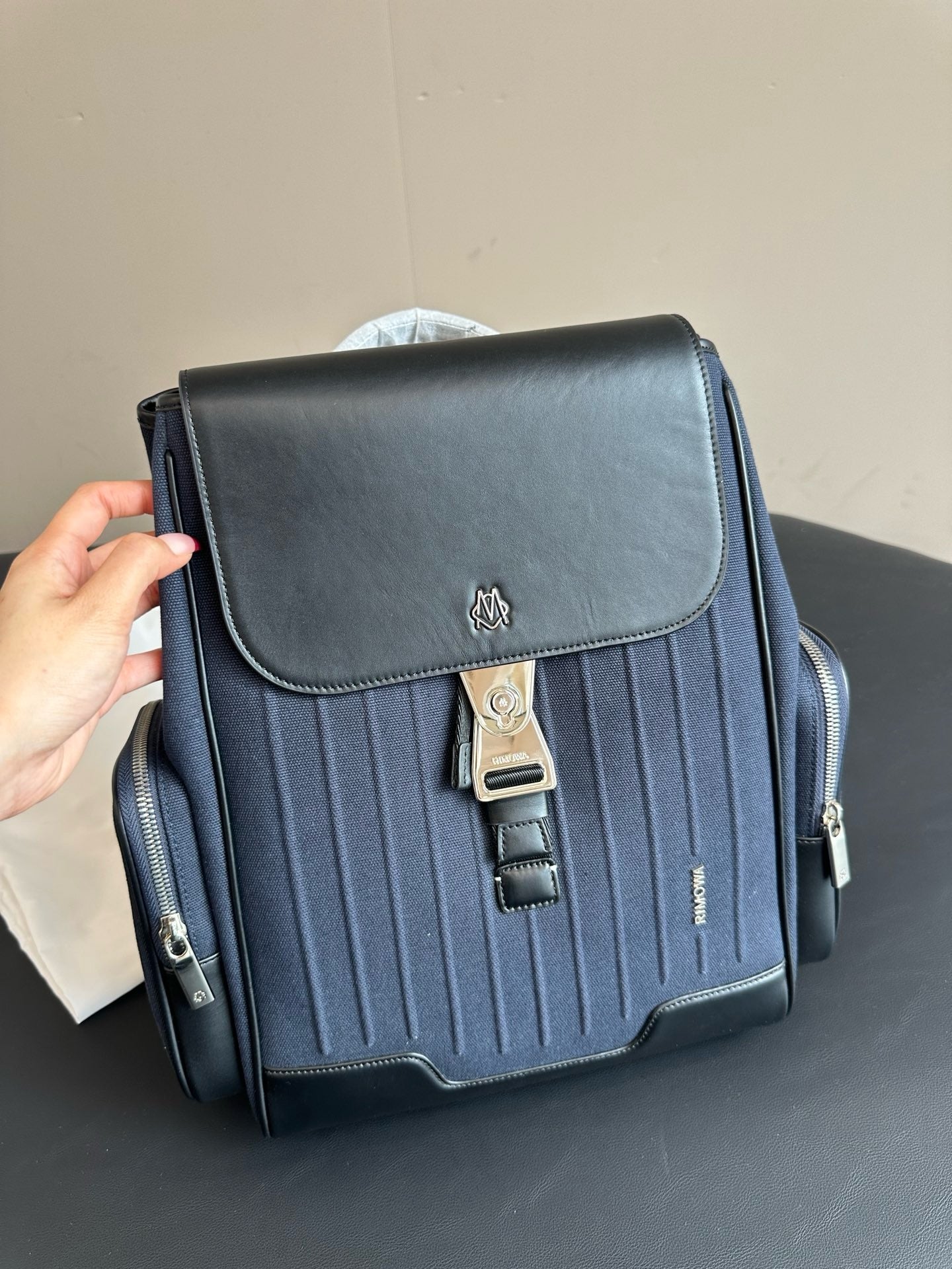 Green and Blue Backpack