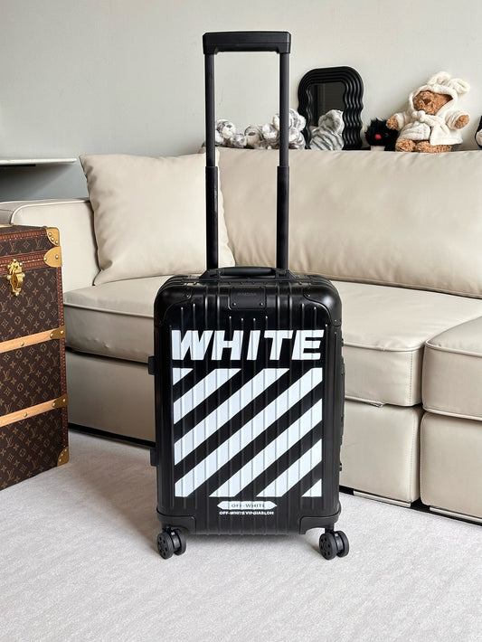 Black and Silver Suitcase