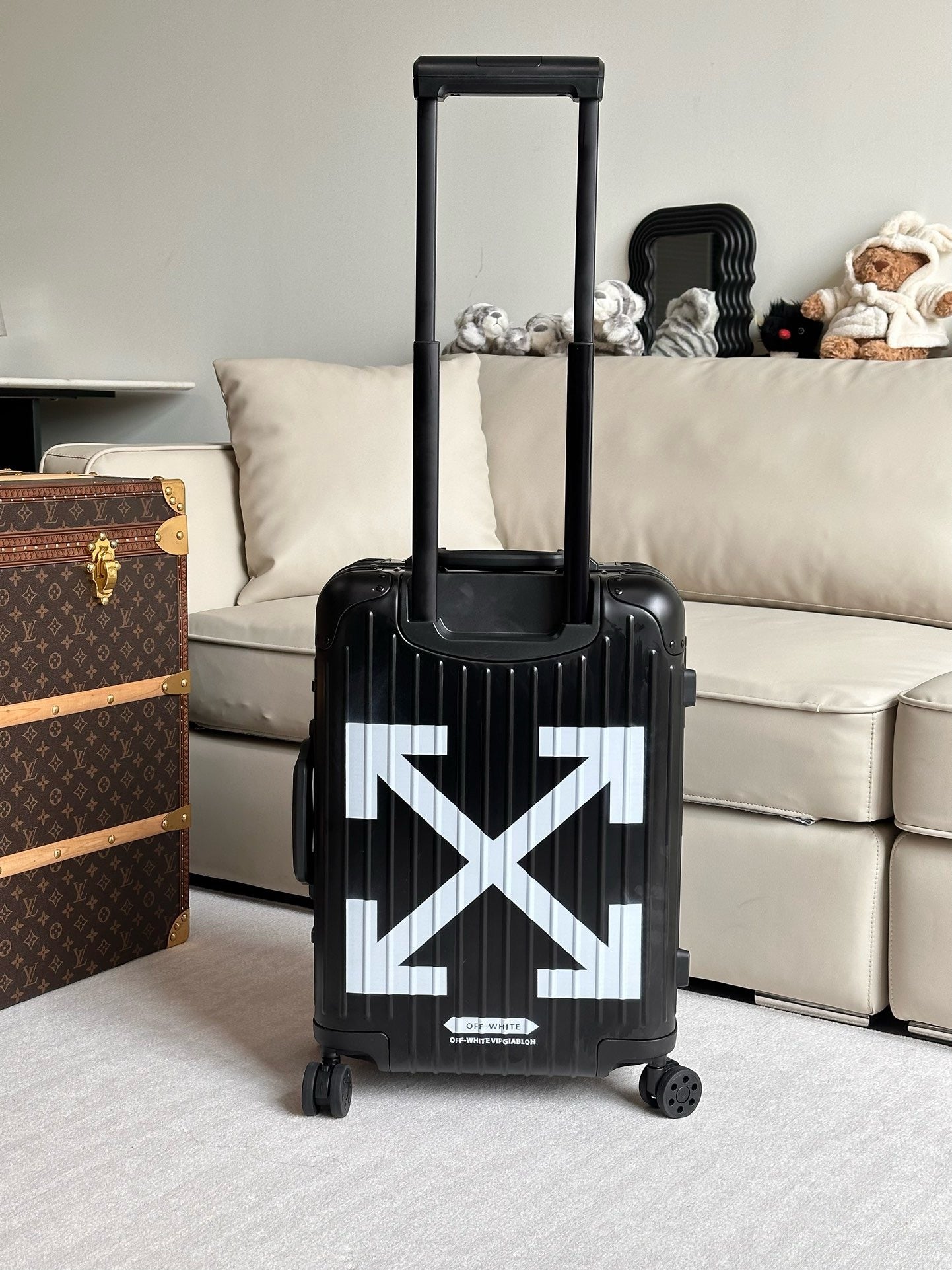 Black and Silver Suitcase