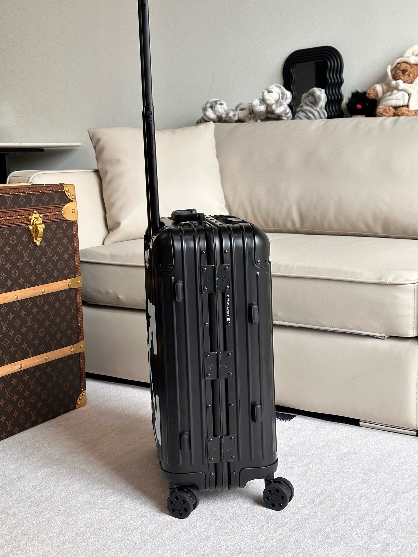 Black and Silver Suitcase