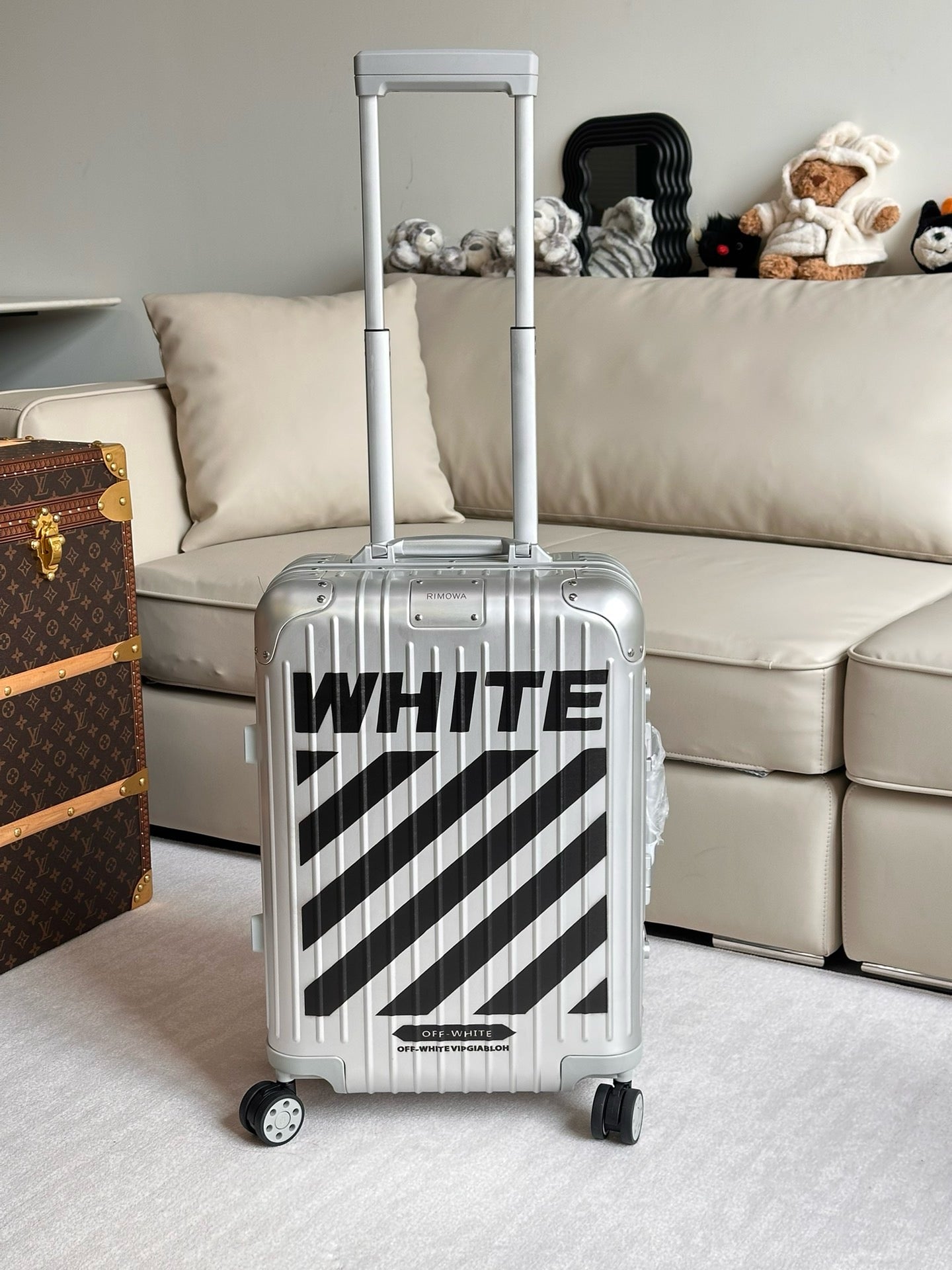 Black and Silver Suitcase
