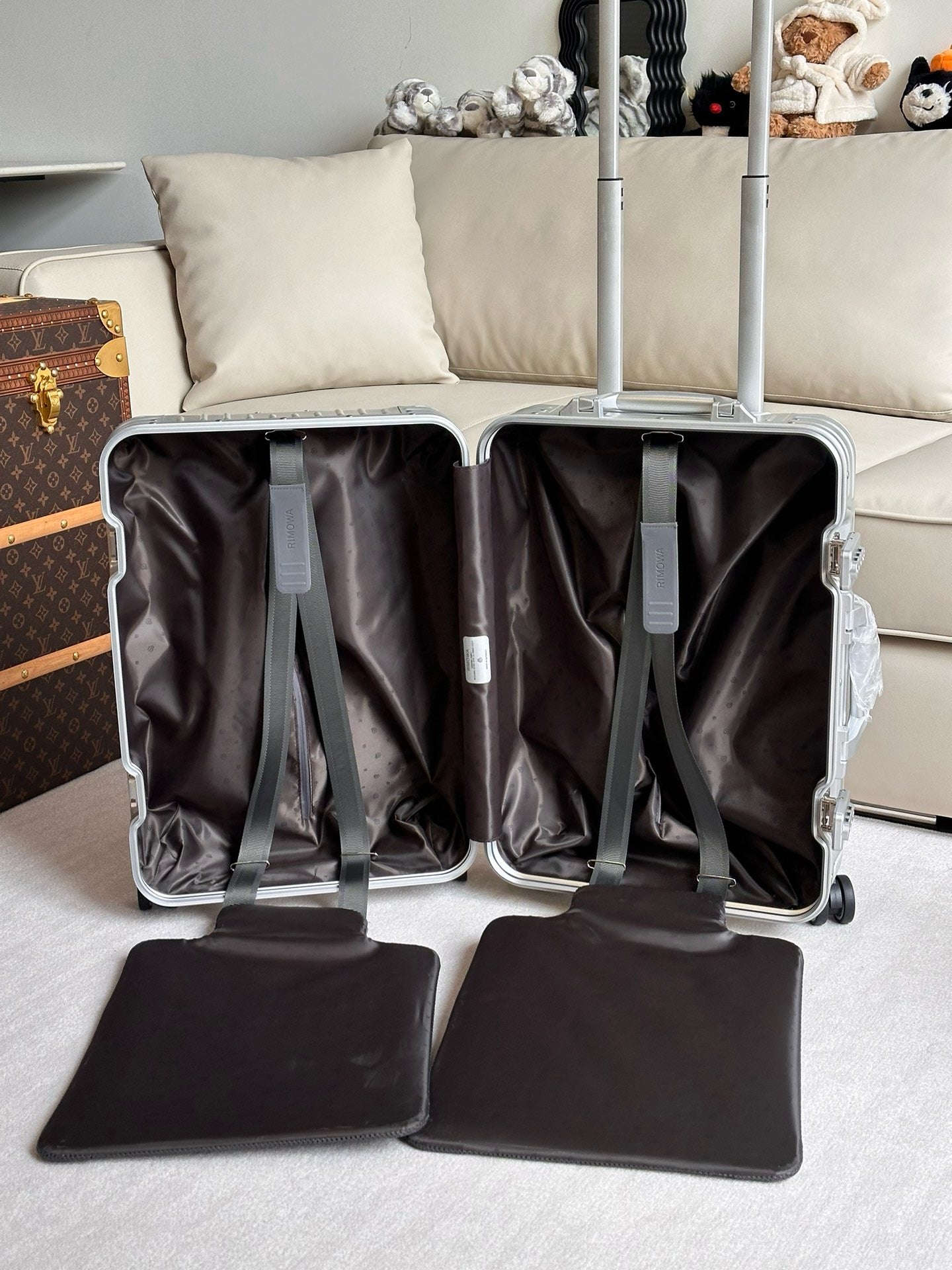 Black and Silver Suitcase