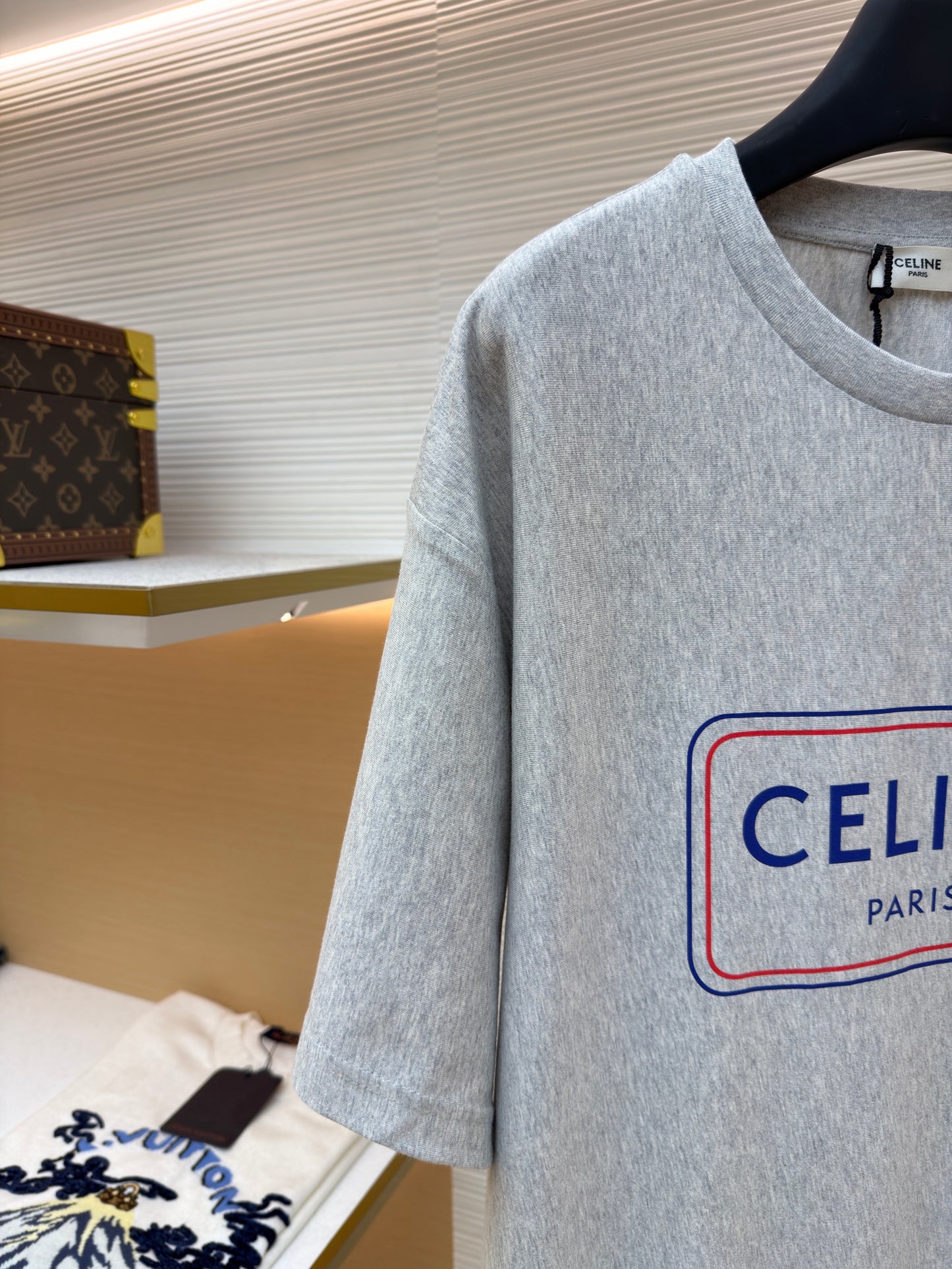 Grey and White T-Shirt