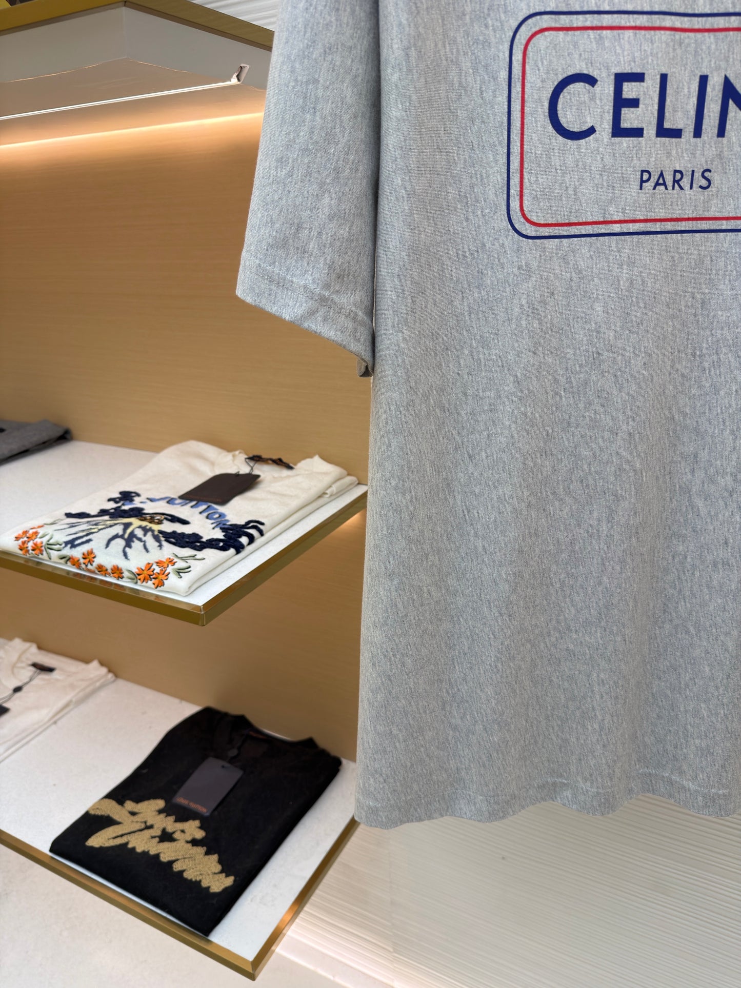 Grey and White T-Shirt