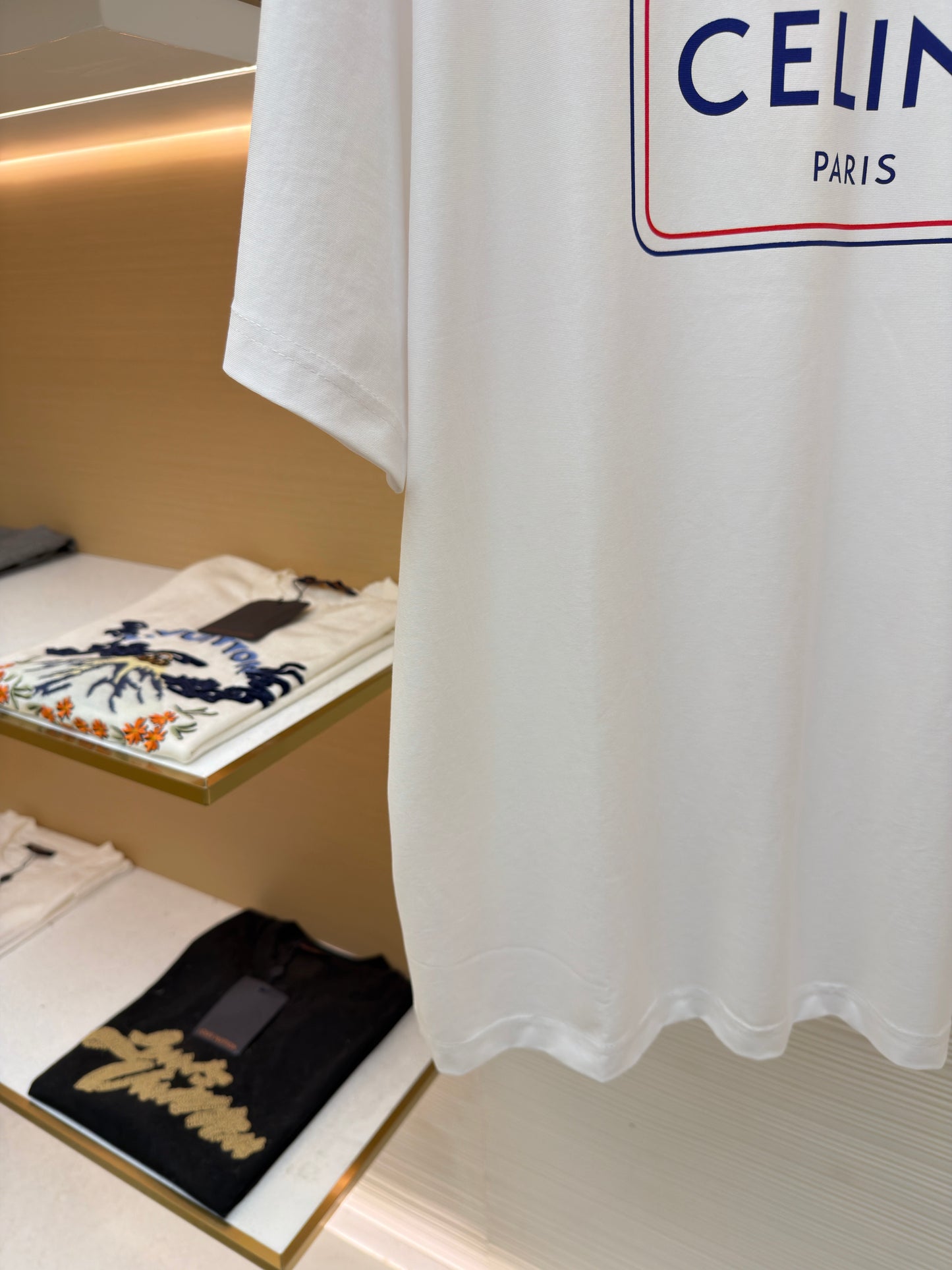 Grey and White T-Shirt