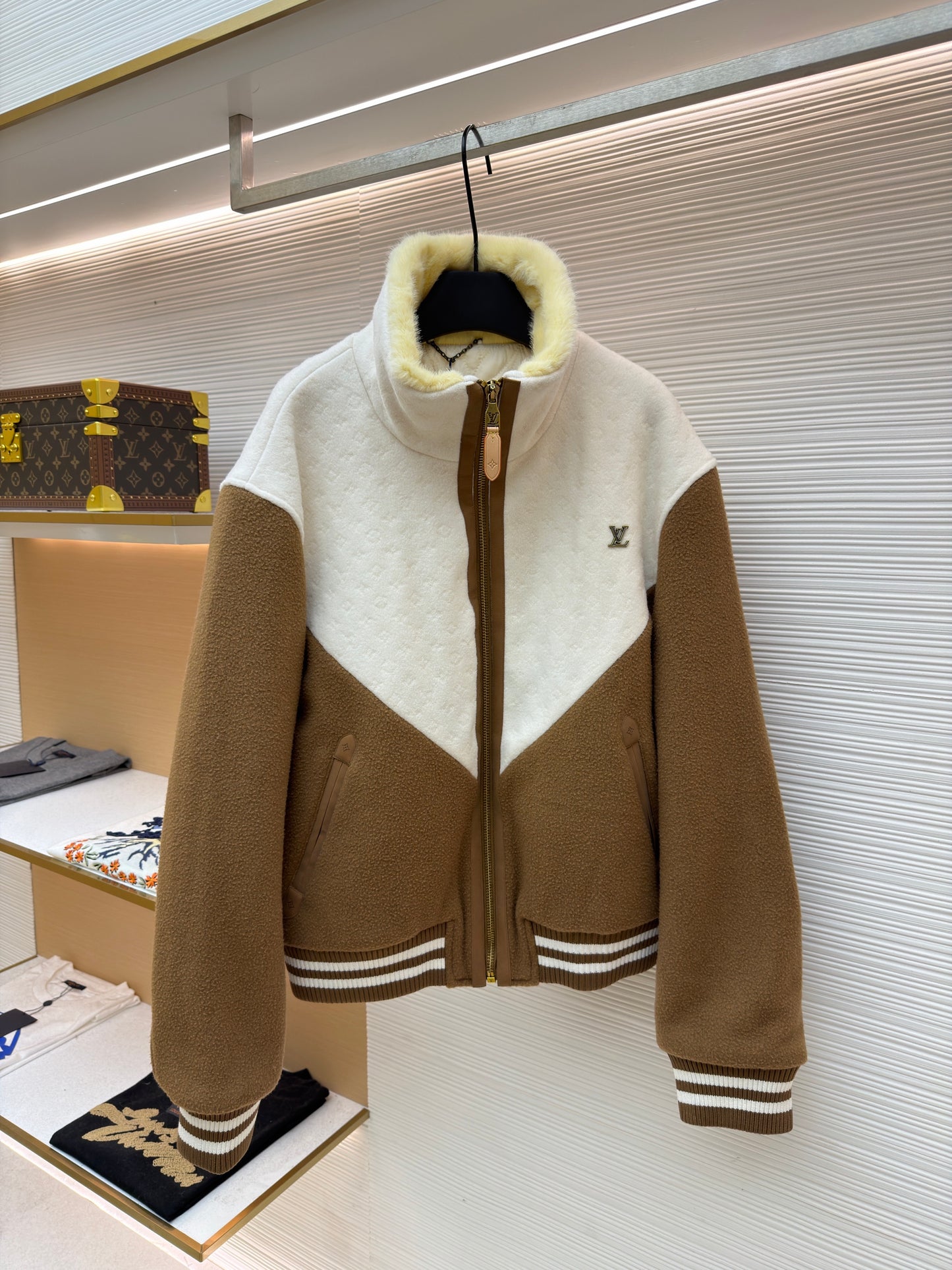 Brown White Jacket