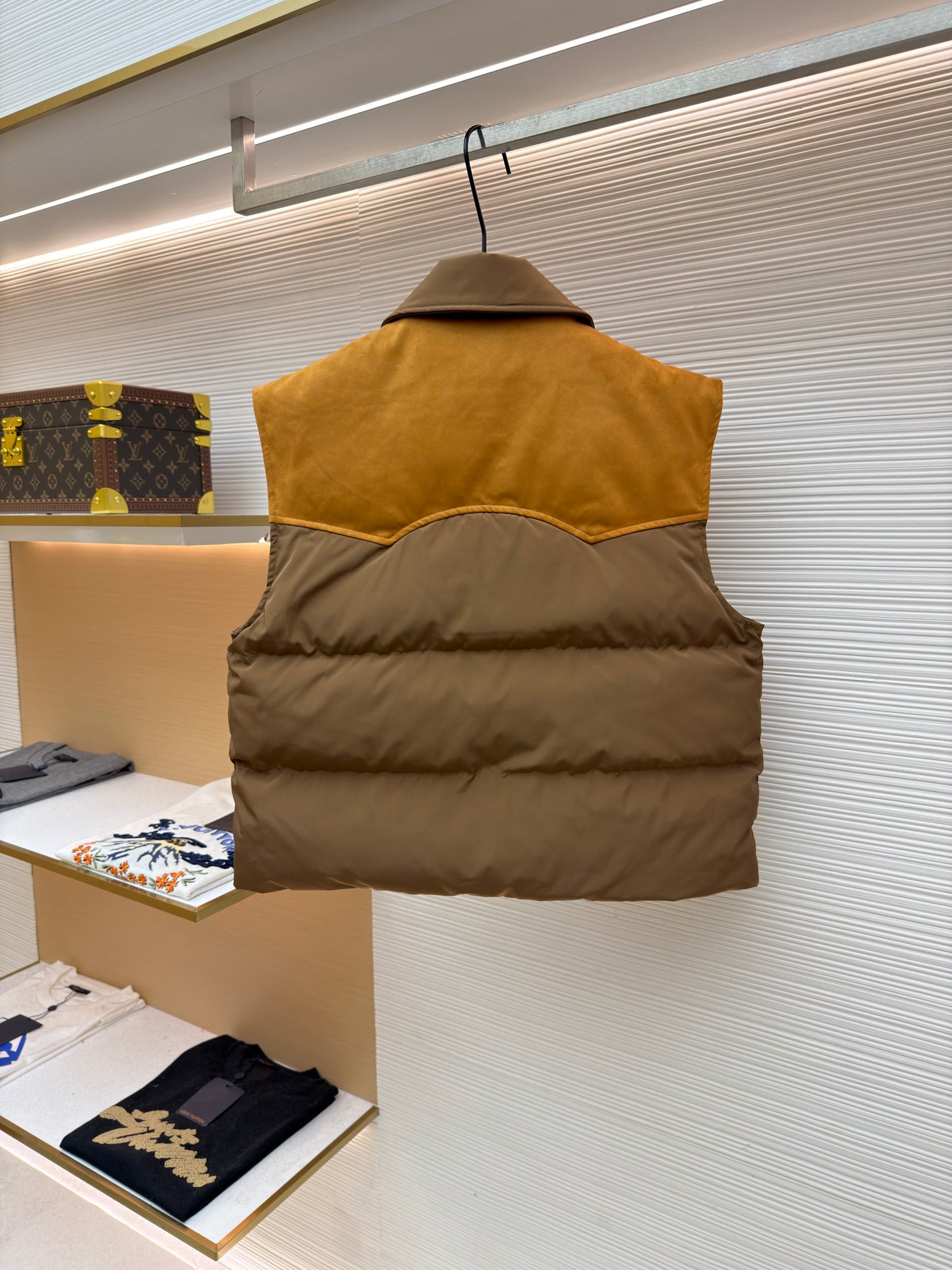 Brown and Beige Vest