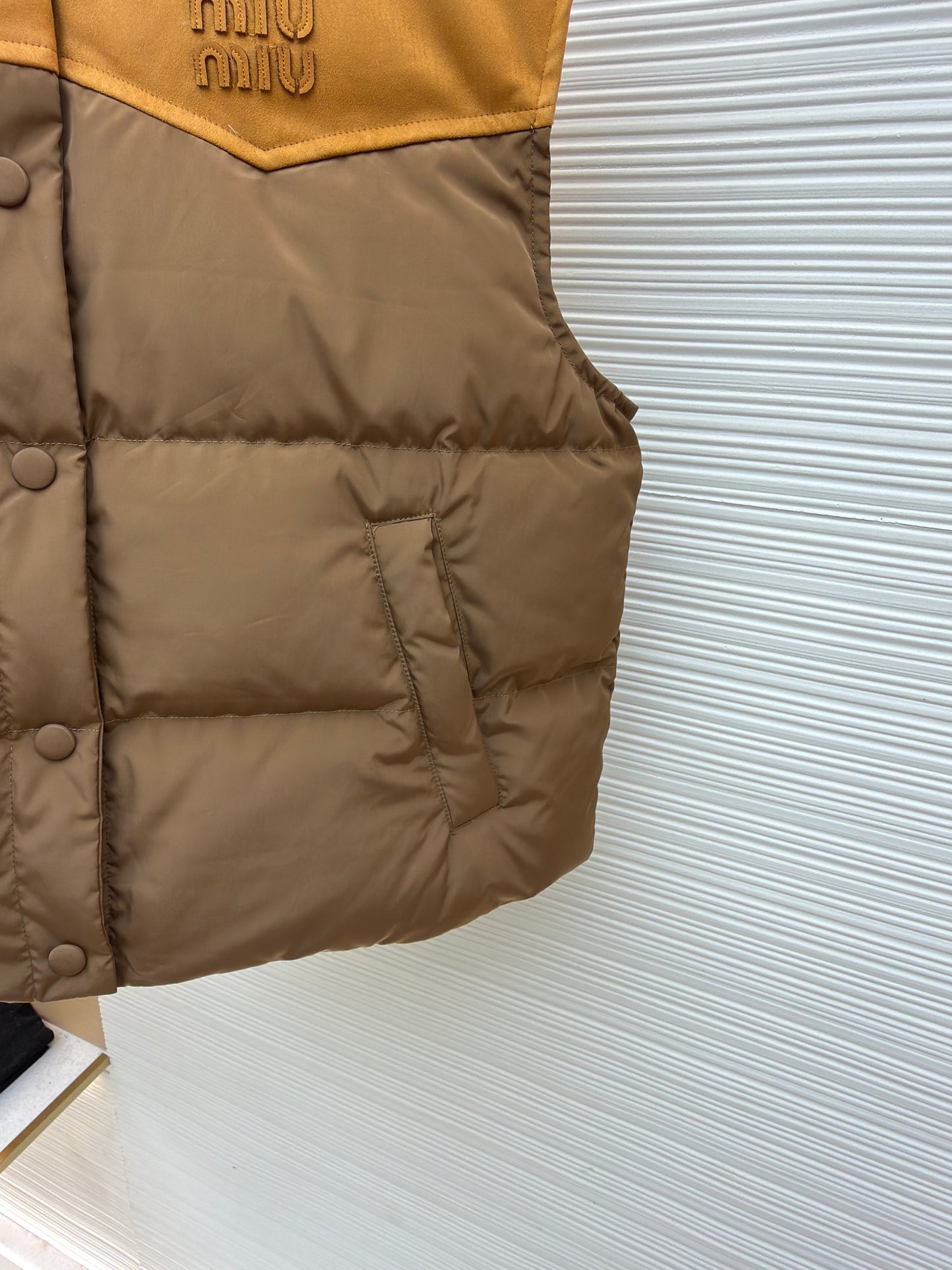 Brown and Beige Vest