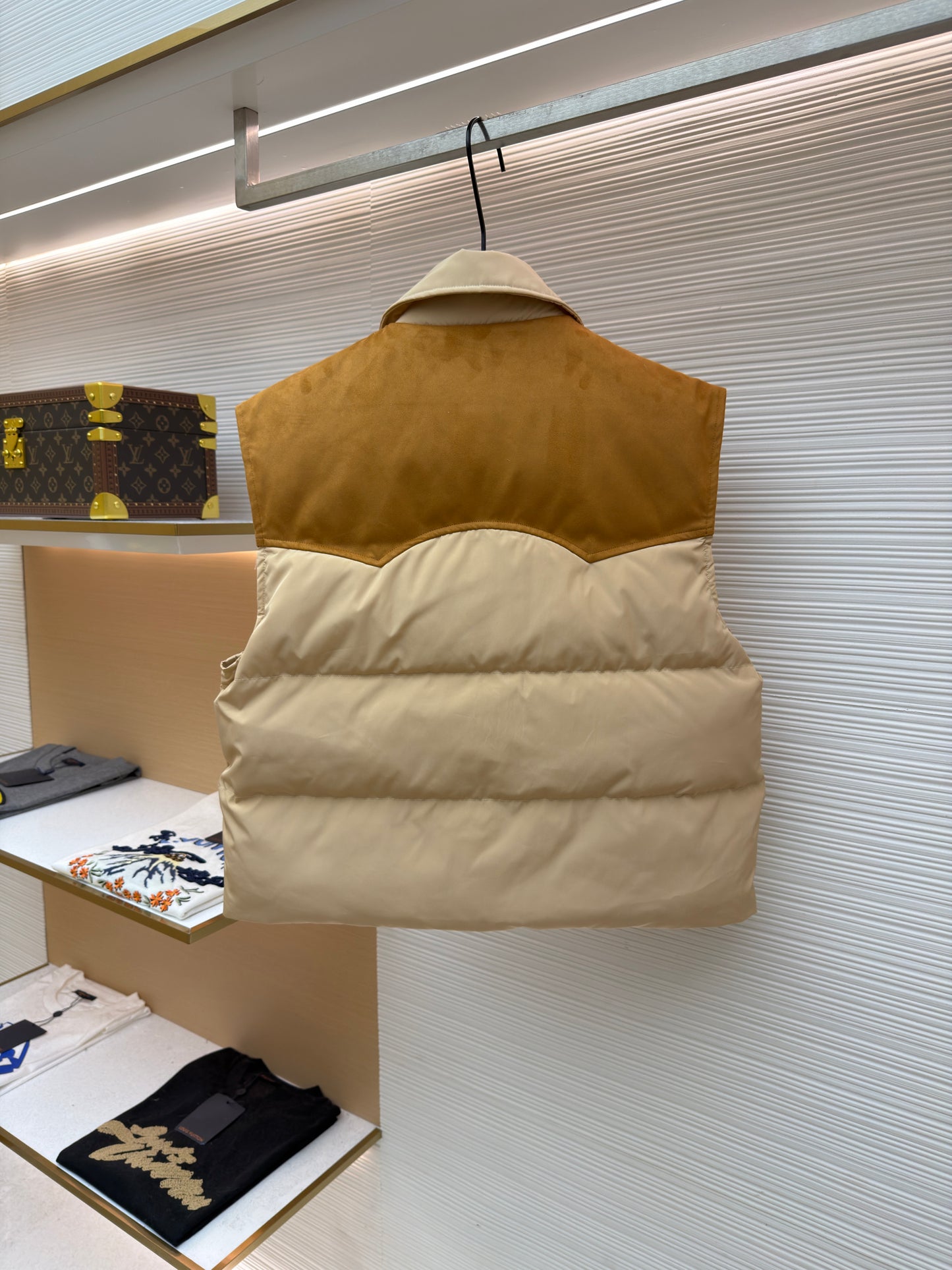 Brown and Beige Vest