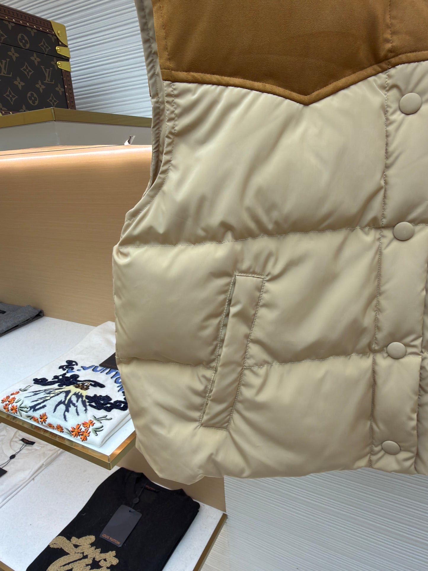 Brown and Beige Vest