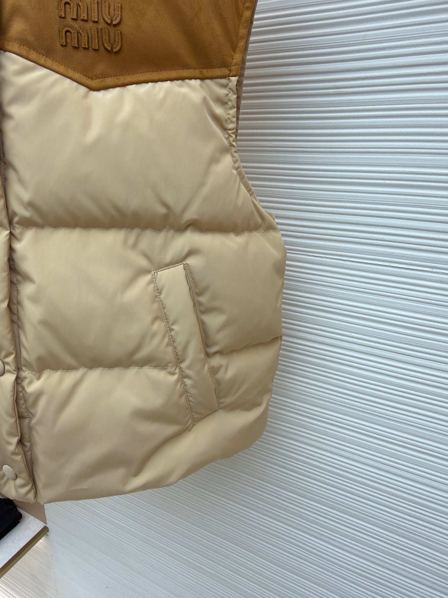 Brown and Beige Vest