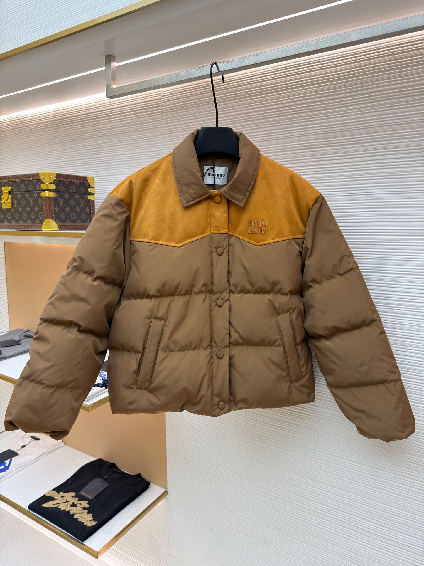 Brown and Beige Jacket