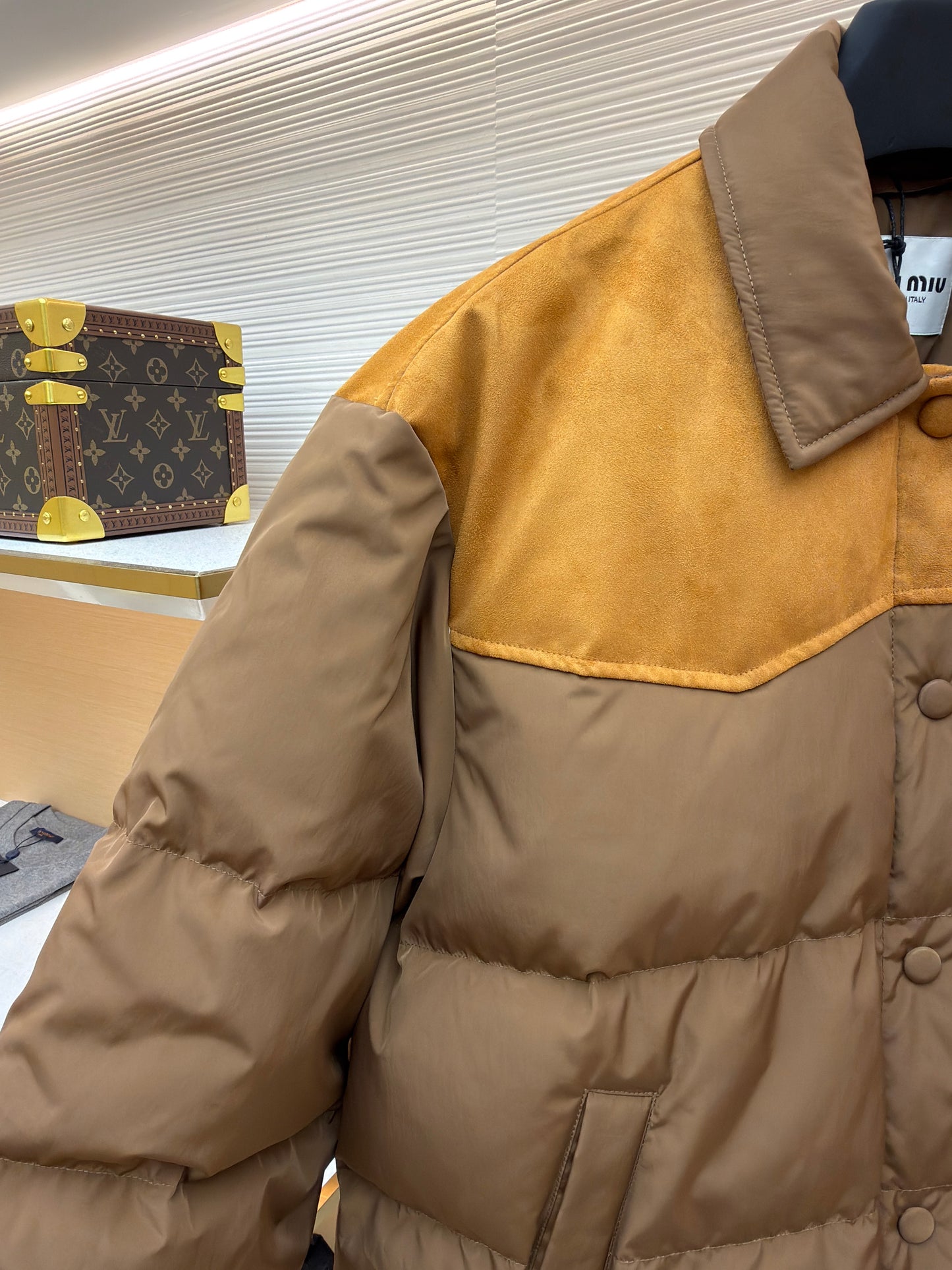 Brown and Beige Jacket