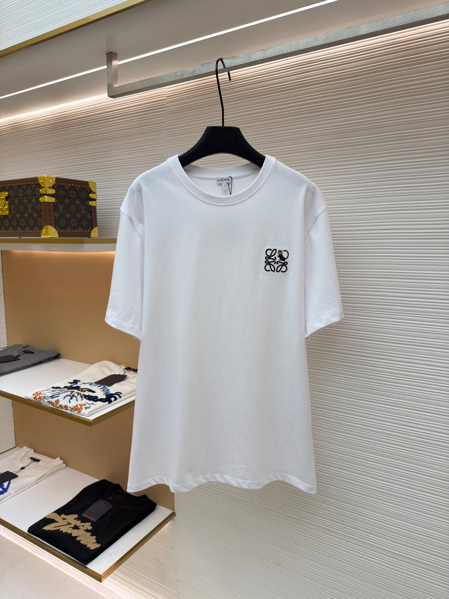 Dark Blue and White T-Shirt