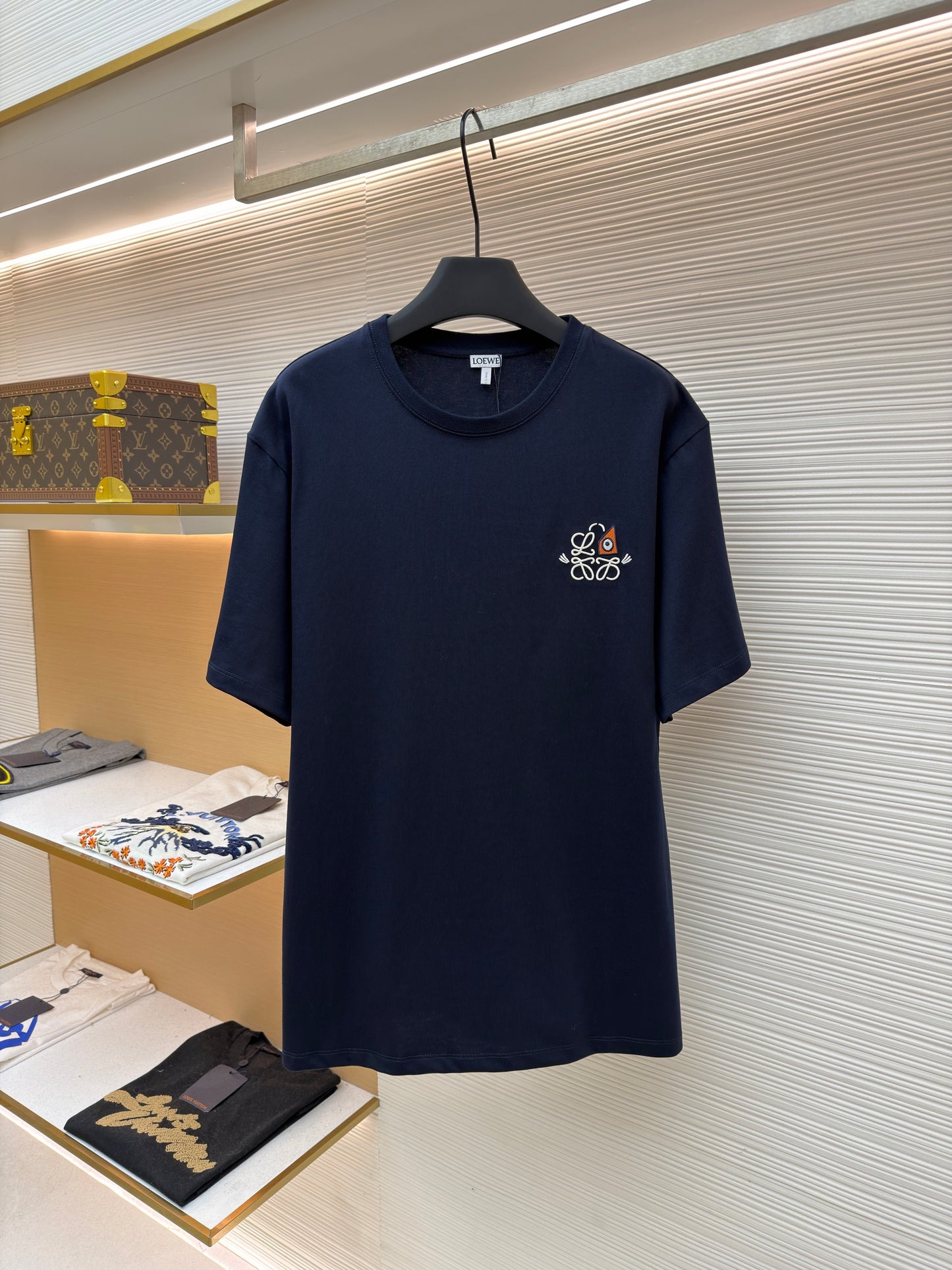 Dark Blue and White T-Shirt