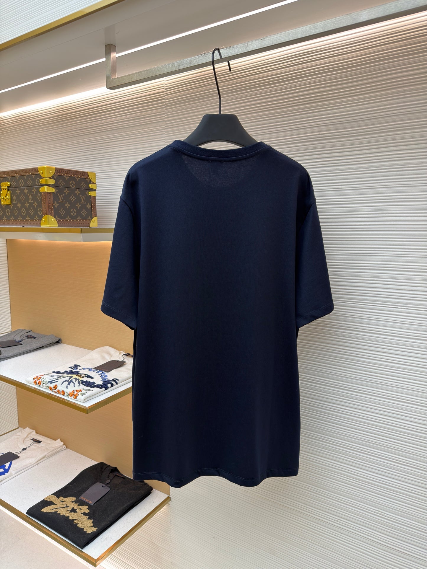 Dark Blue and White T-Shirt